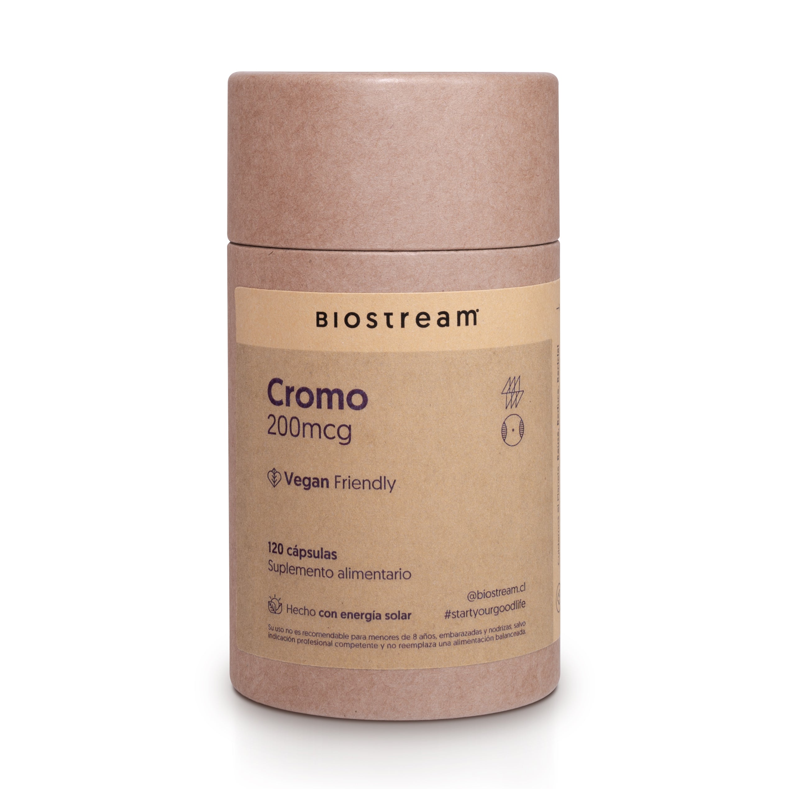 Cromo 200mcg 120 Cápsulas Vegano