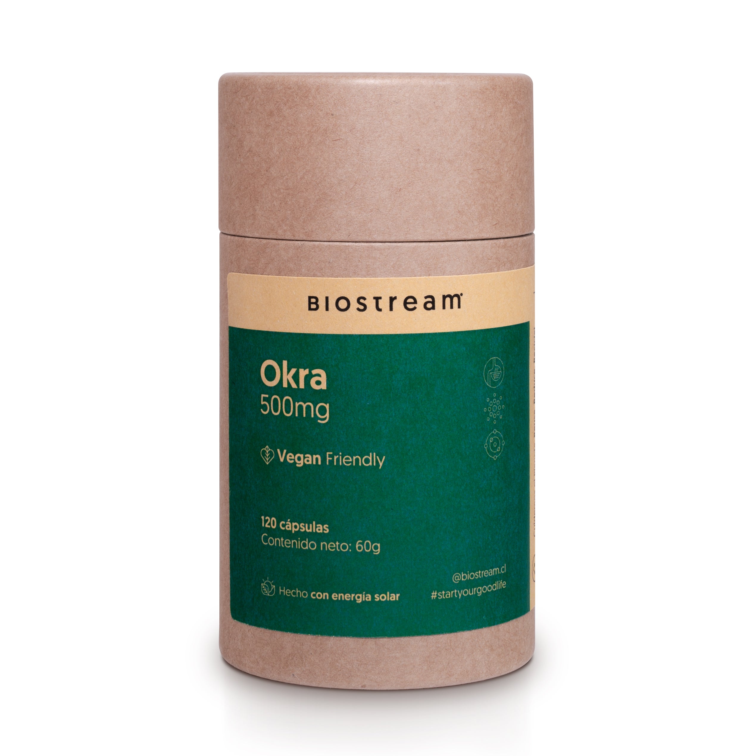 Okra 500mg 120 Cápsulas Vegano