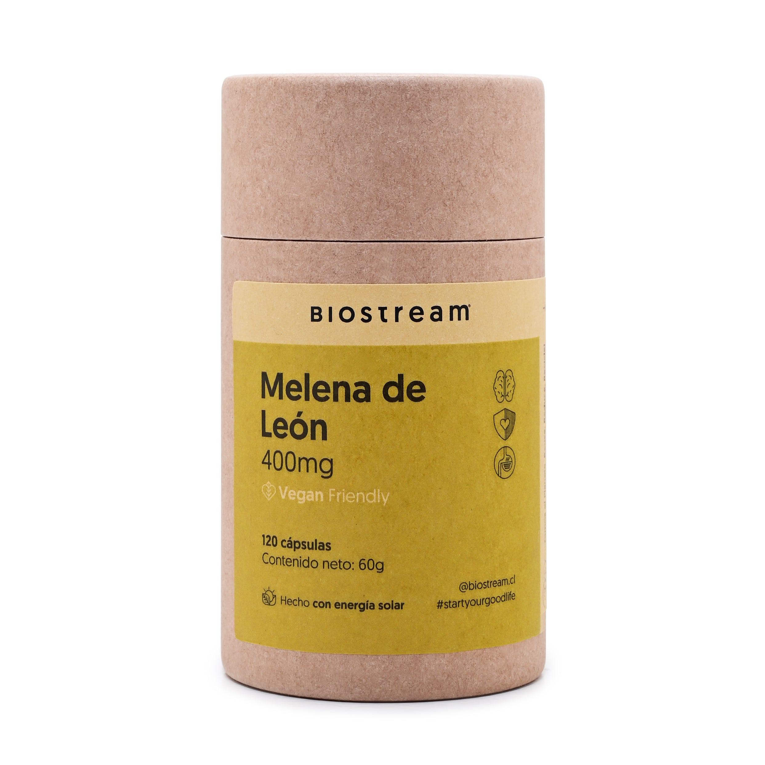 Hongo Melena de León 400mg 120 Cápsulas Vegano