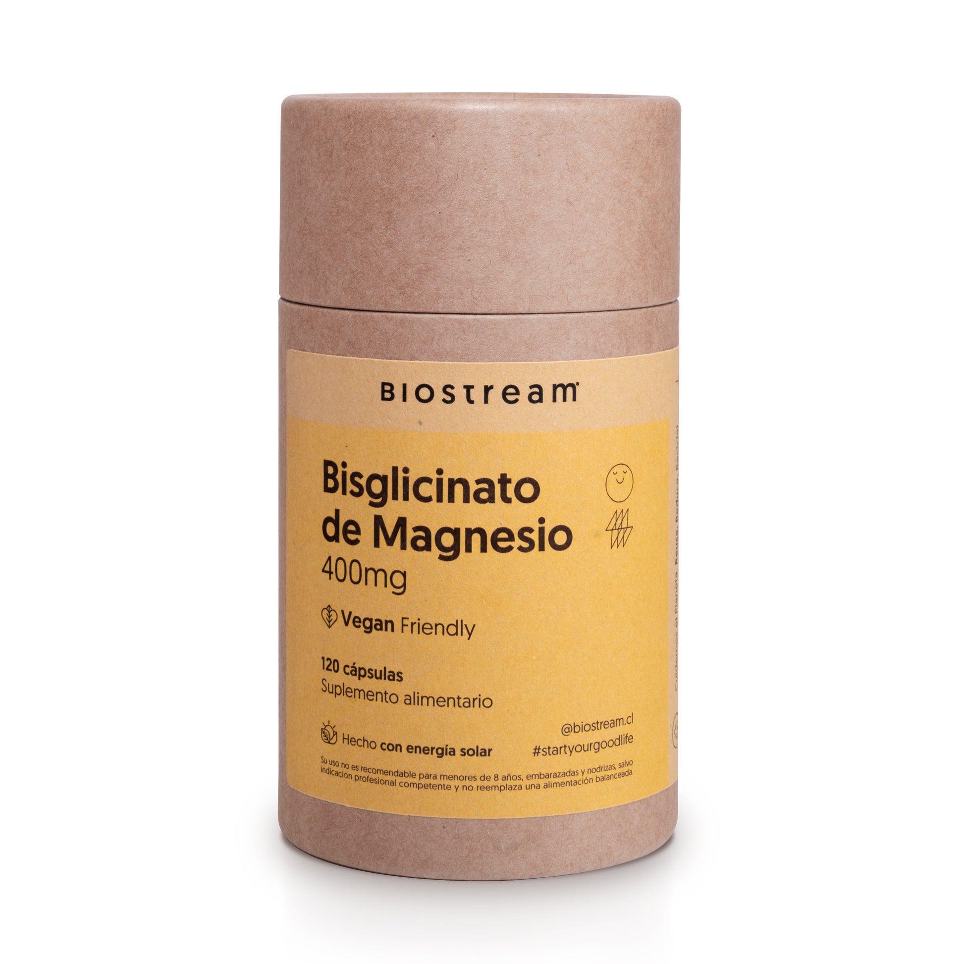 Bisglicinato de Magnesio 400mg 120 Capsulas Vegano