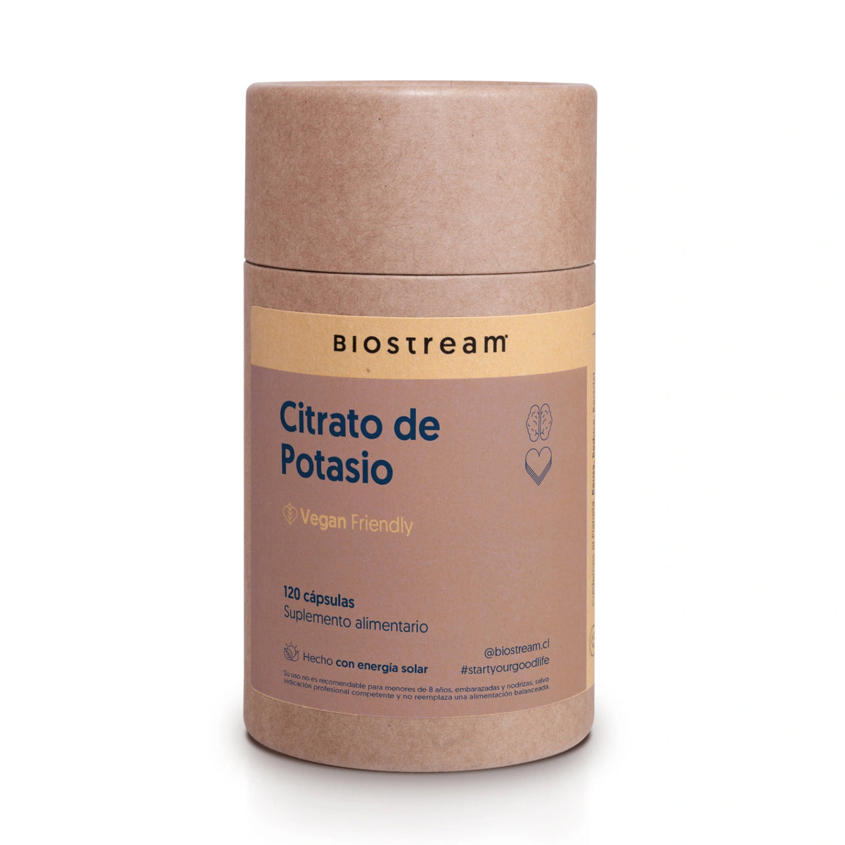Citrato De Potasio 120 Cápsulas Vegano