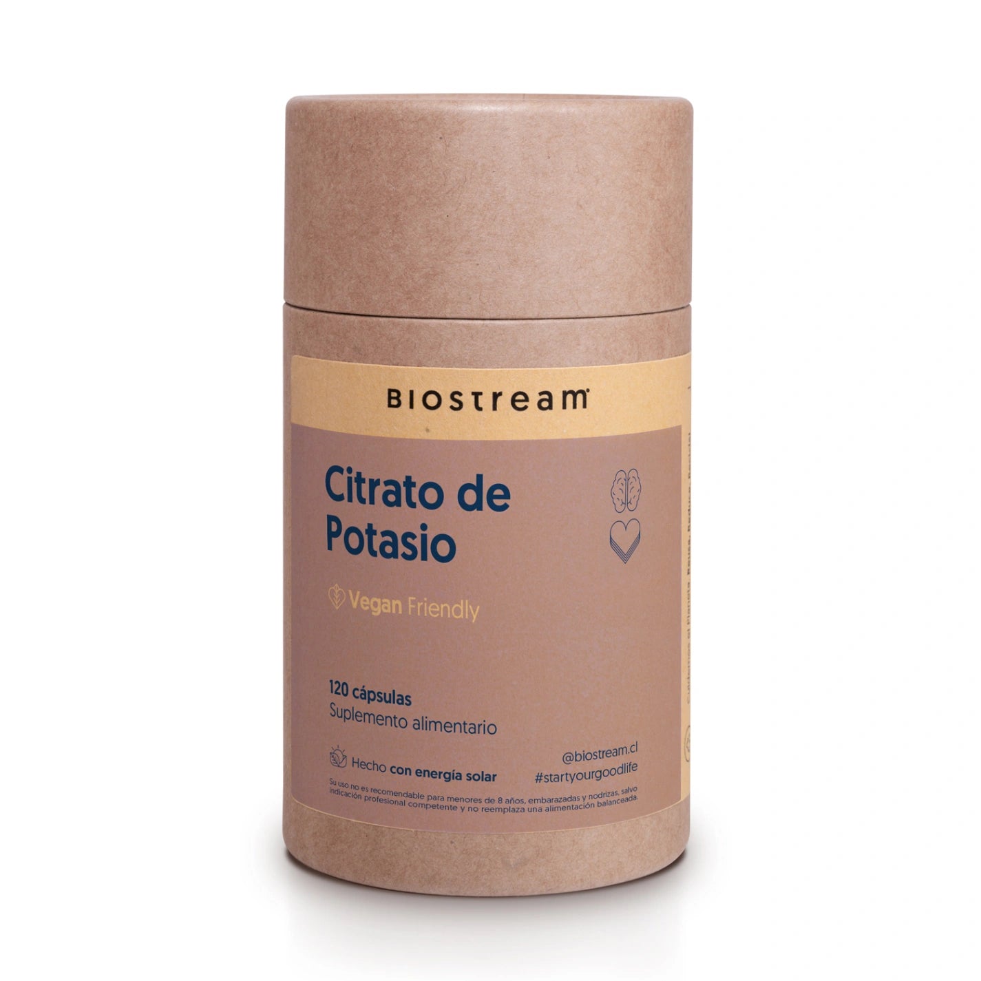 Citrato De Potasio 120 Cápsulas Vegano