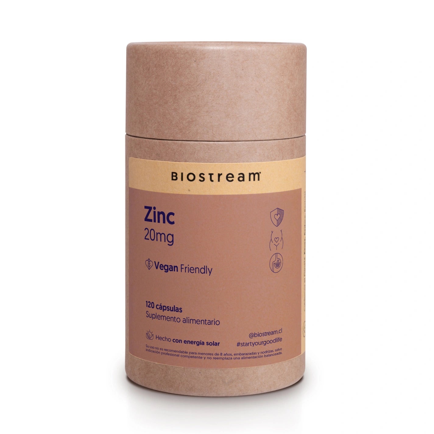 Zinc 20mg 120 Cápsulas Veganas