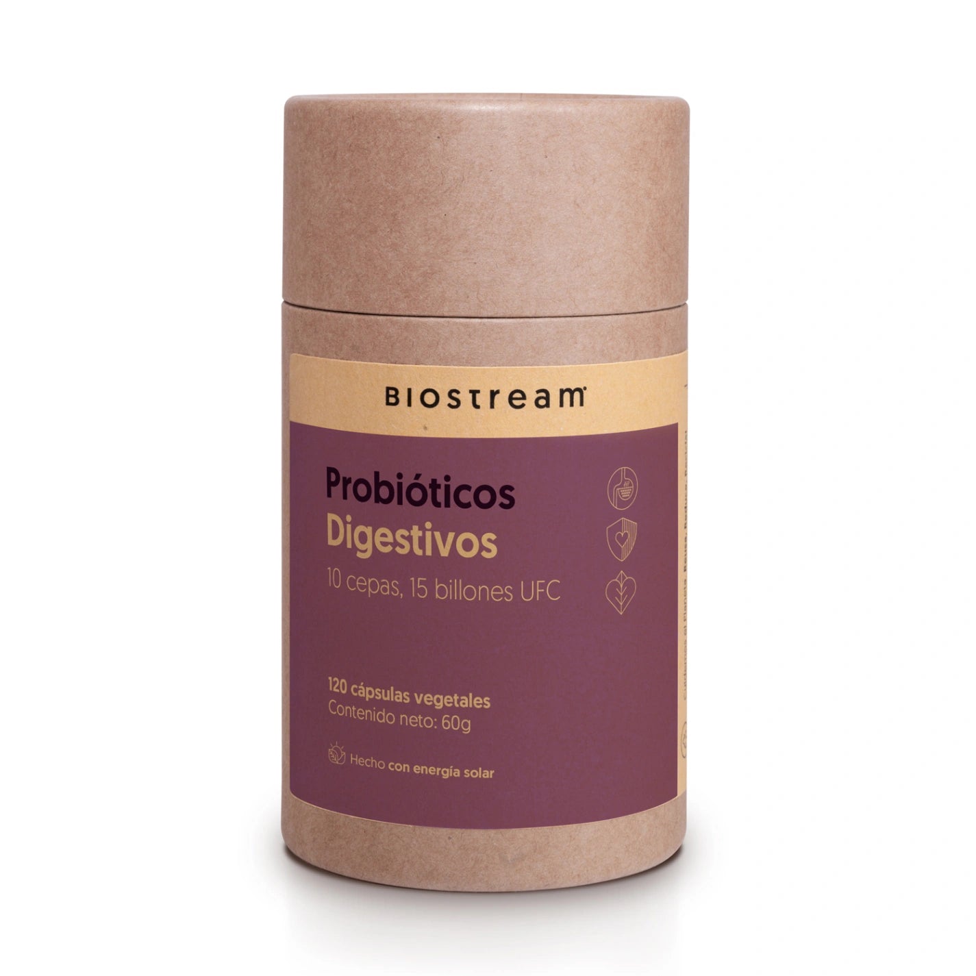 Probióticos Flora Digestiva 10 cepas, 15 billones UFC 120 cápsulas