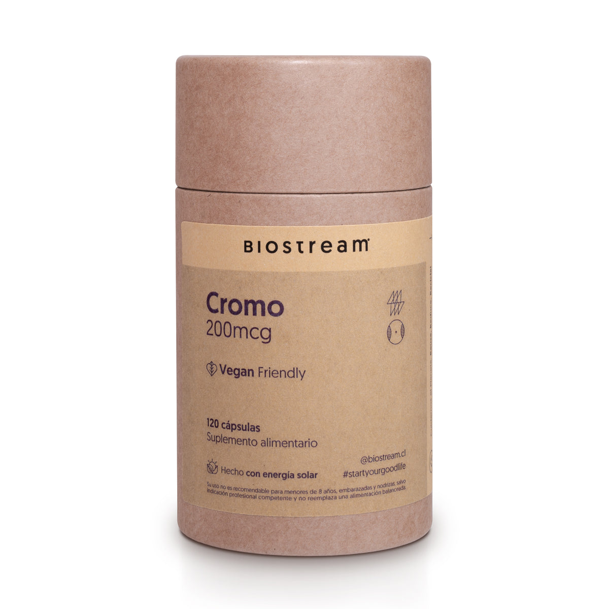 Cromo 200mcg 120 Cápsulas Vegano
