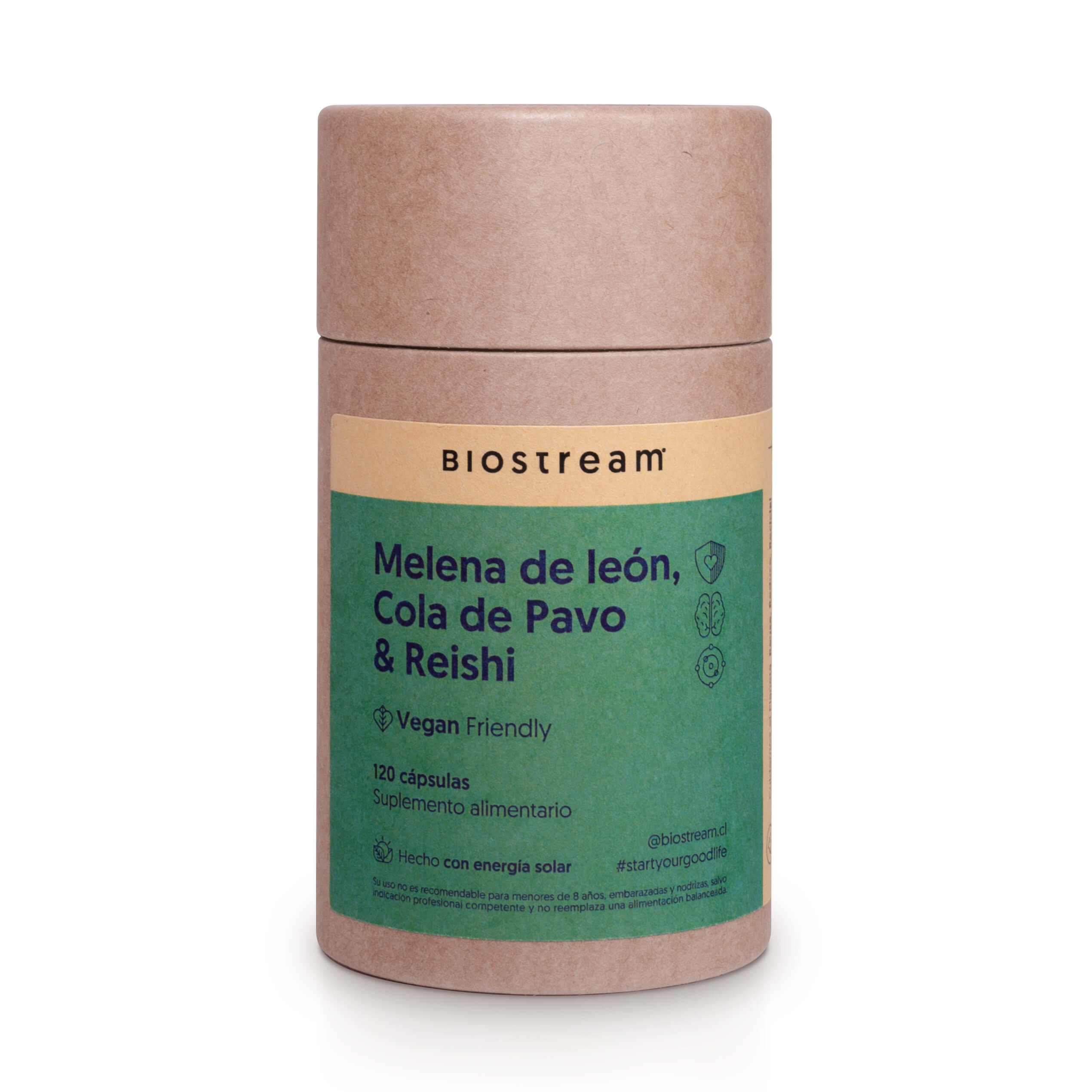 Melena de león, Cola de Pavo & Reishi 120 Cápsulas Vegano