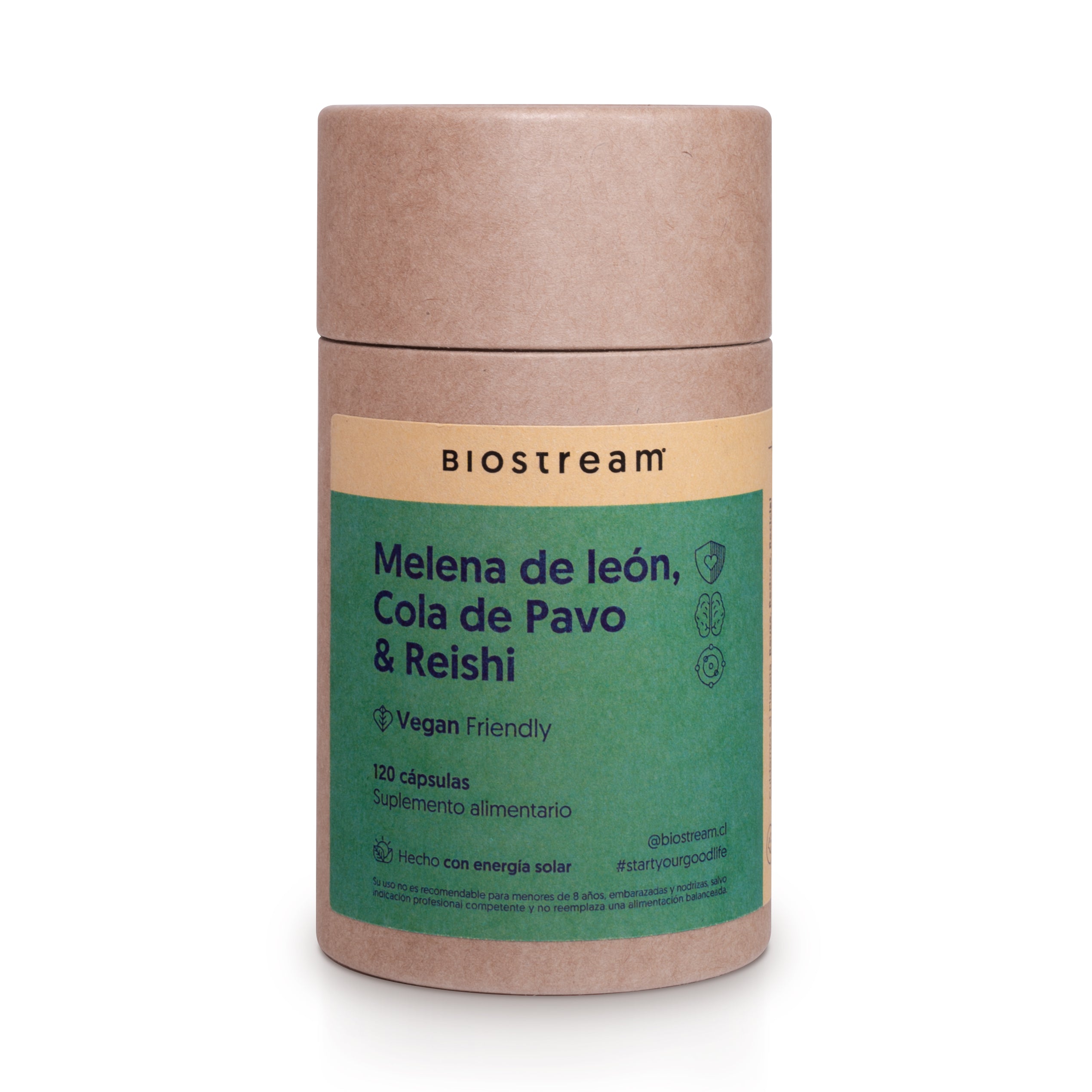 Melena de león, Cola de Pavo & Reishi 120 Cápsulas Vegano