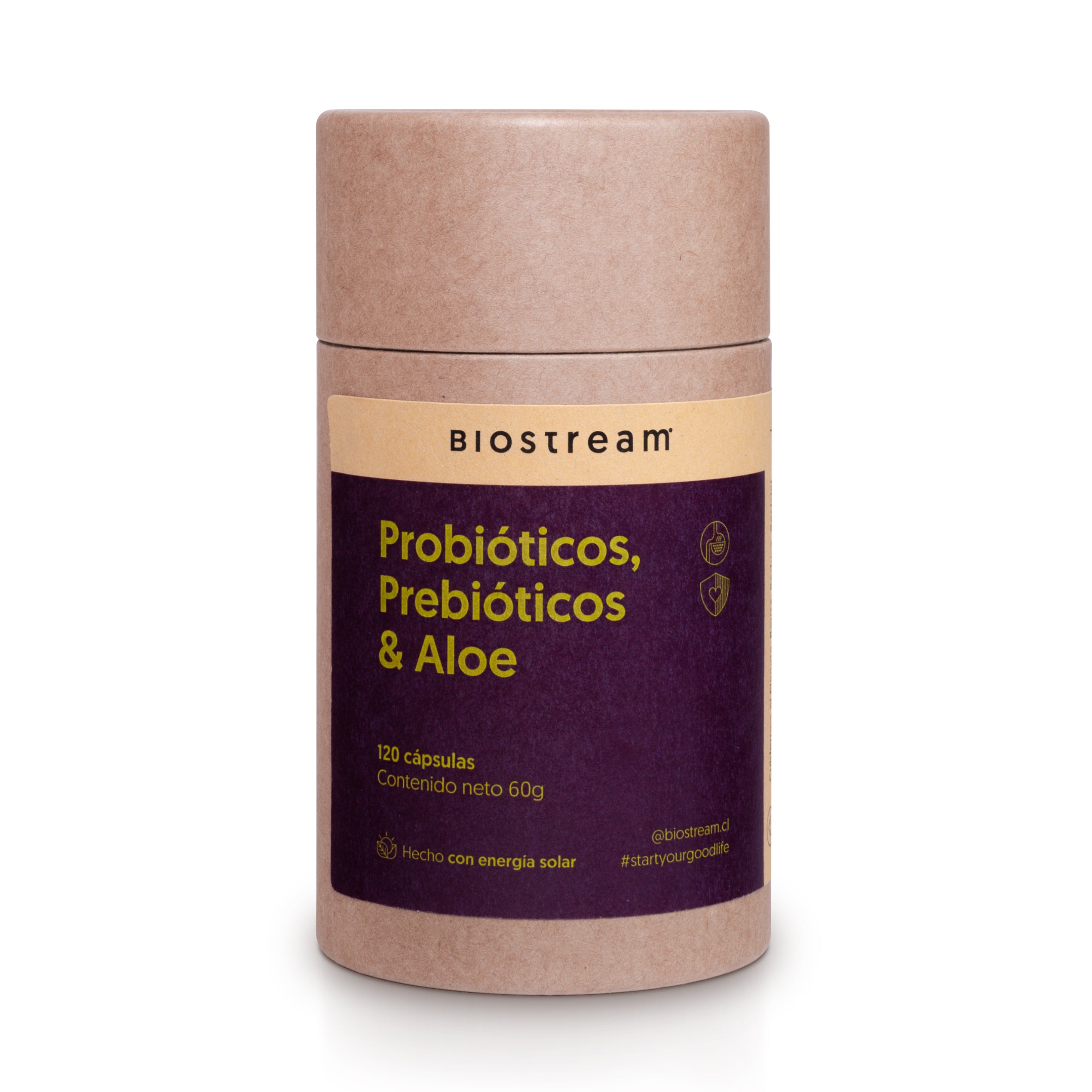 Probióticos, Prebióticos & Aloe 120 Cápsulas