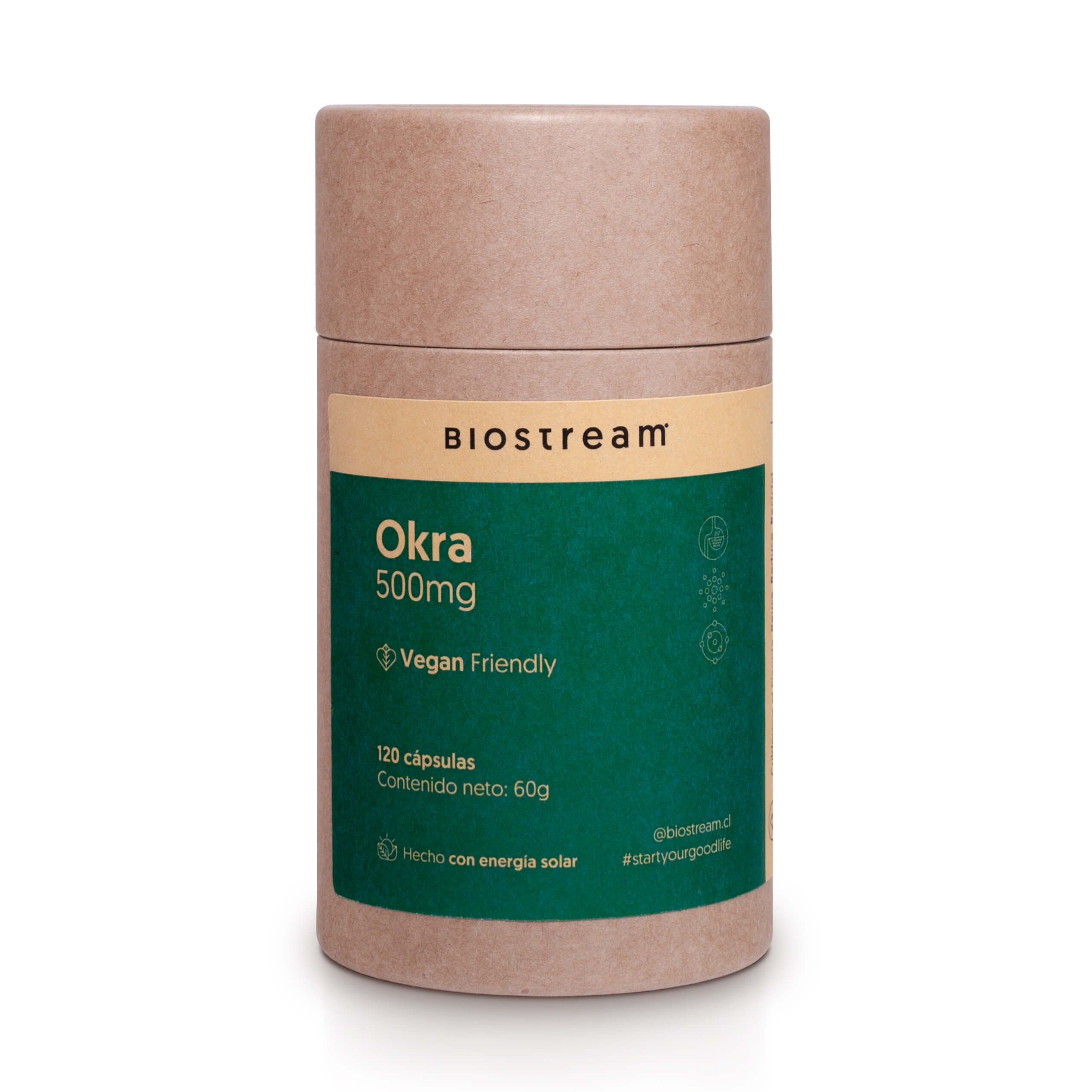 Okra 500mg 120 Cápsulas Vegano