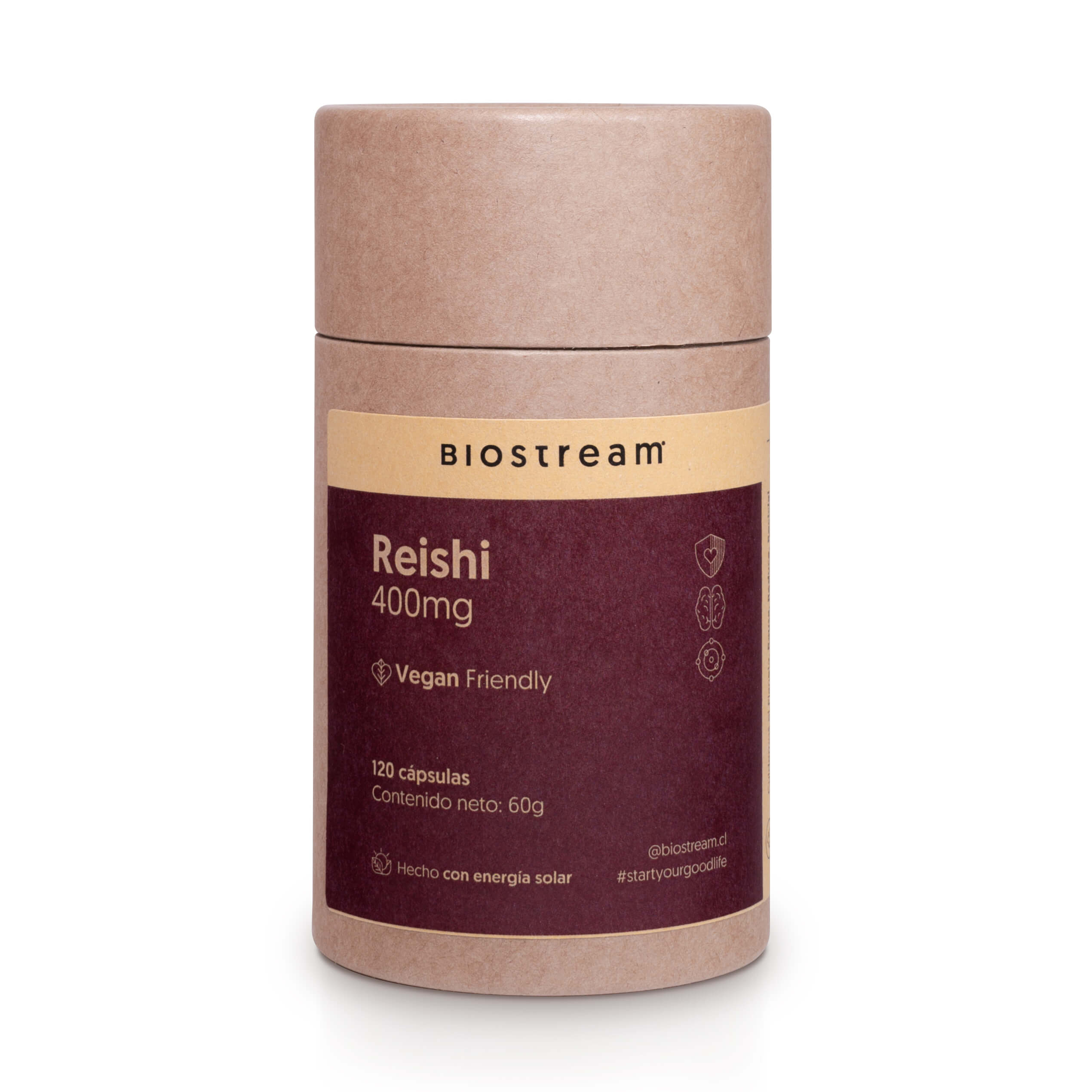 Hongo Reishi 400mg 120 Capsulas Vegano