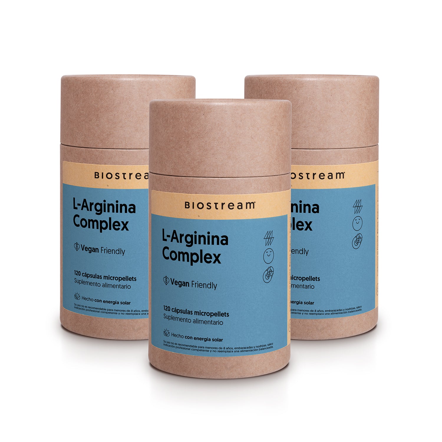 L-Arginina Complex 120 cápsulas micropellets Vegana
