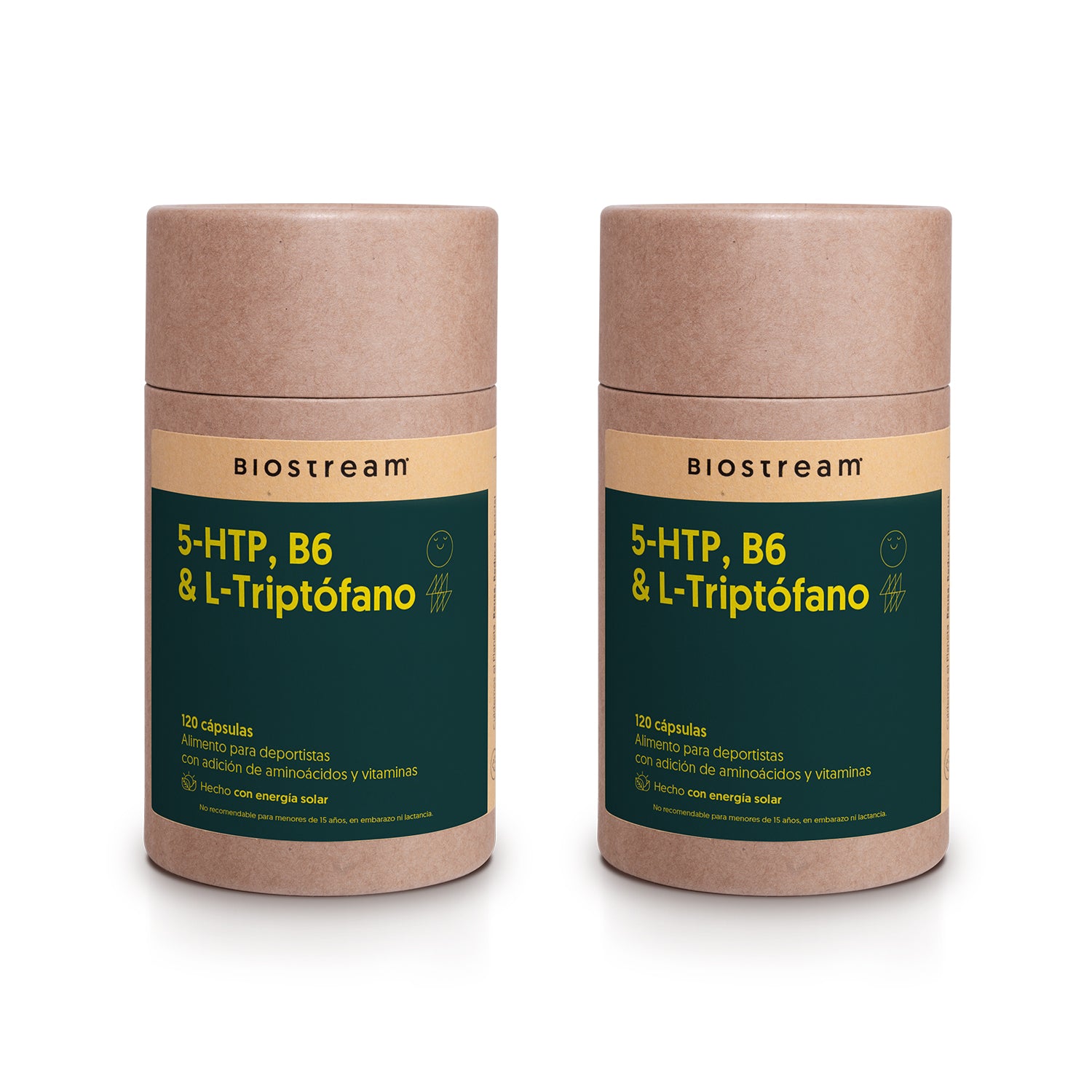 5-Hidroxitriptófano (5-HTP), B6 & L-Triptófano 120 cápsulas