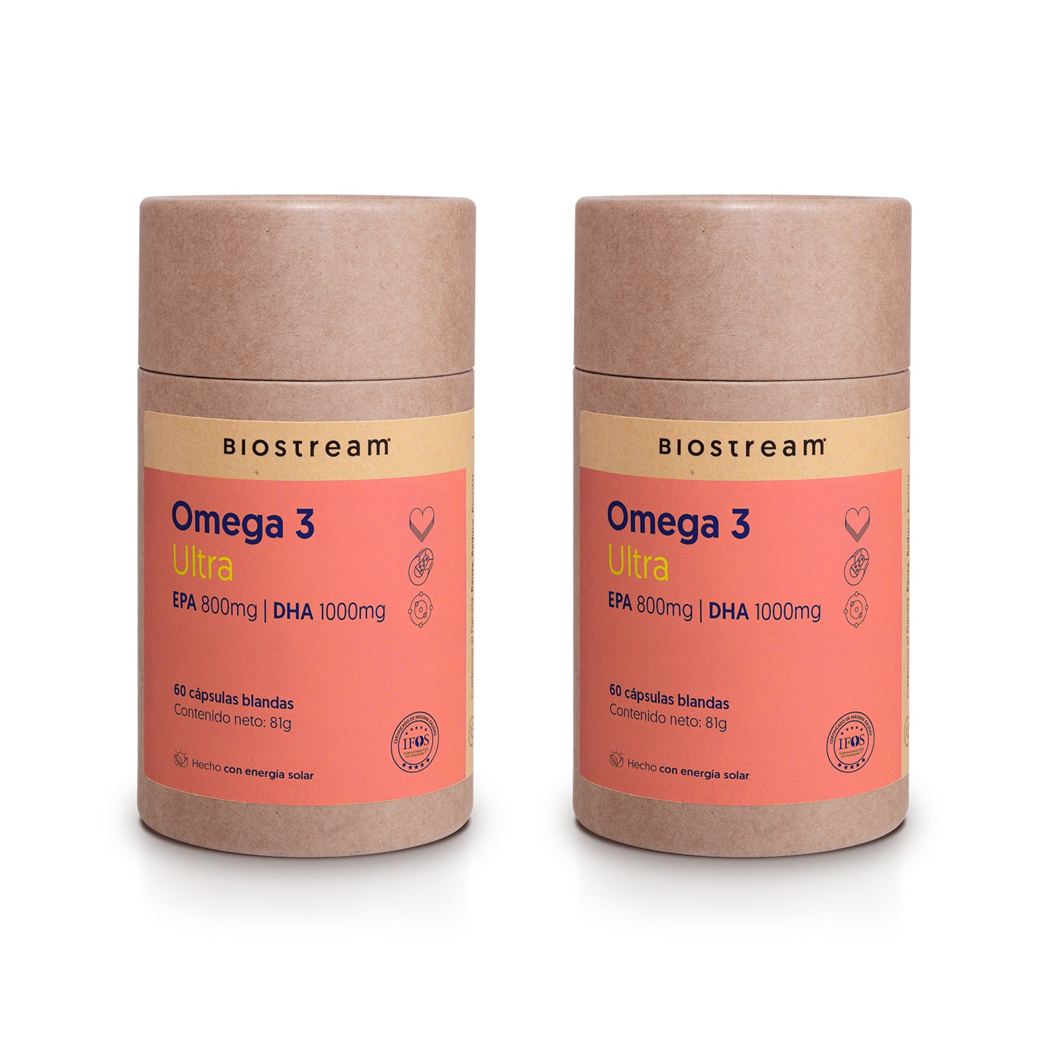 Omega 3 Ultra EPA 800mg + DHA 1000mg 60 cápsulas blandas
