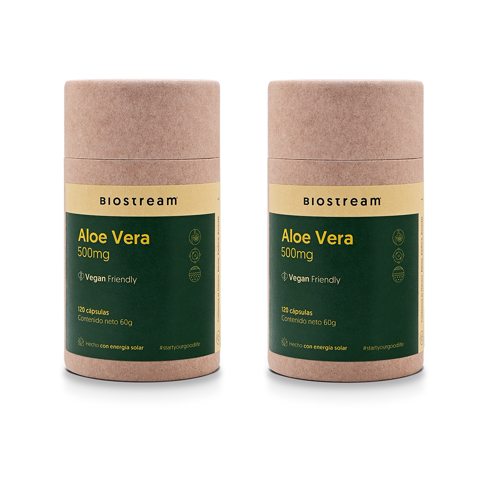 Aloe Vera 500mg 120 Cápsulas Vegano