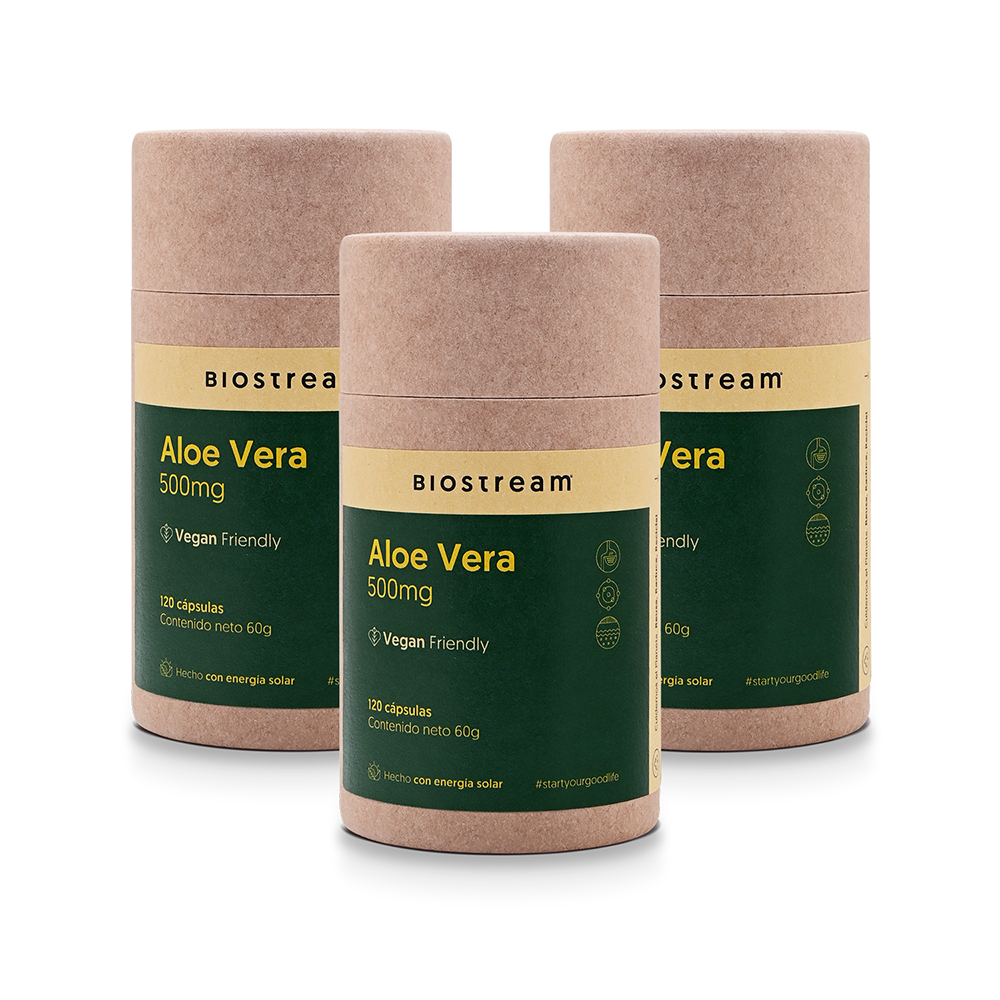 Aloe Vera 500mg 120 Cápsulas Vegano