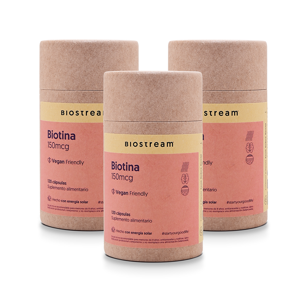 Biotina 150mcg 120 Cápsulas Vegana