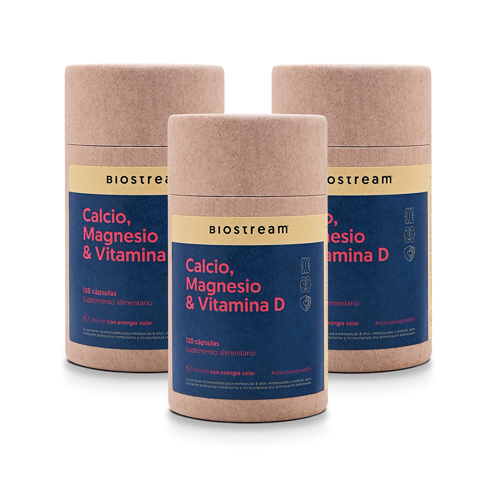 Calcio, Magnesio & Vitamina D 120 Cápsulas