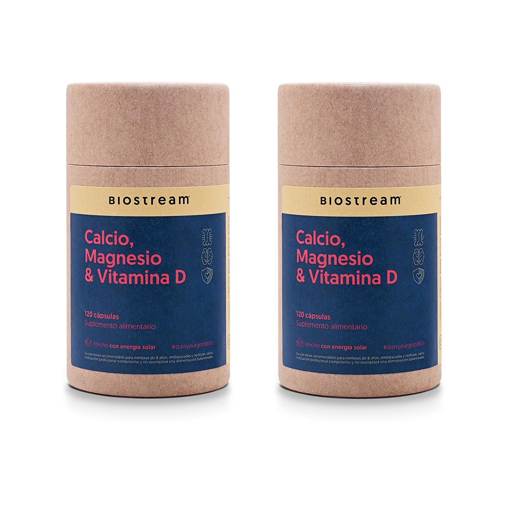Calcio, Magnesio & Vitamina D 120 Cápsulas