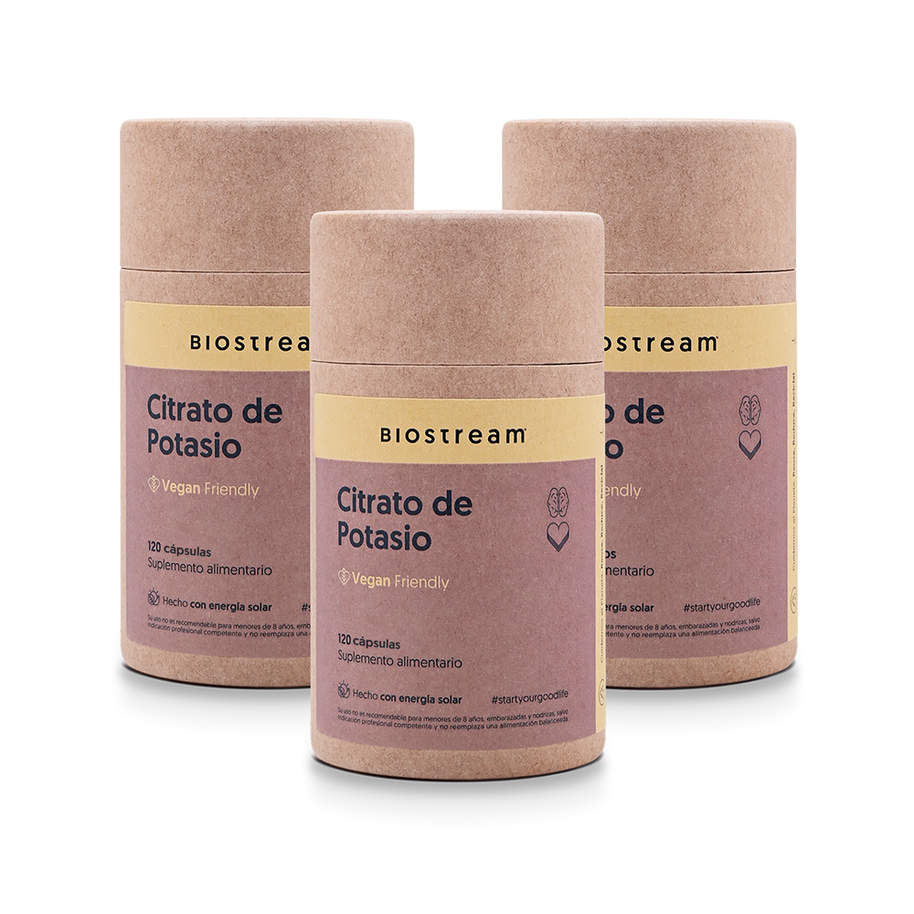 Citrato De Potasio 120 Cápsulas Vegano