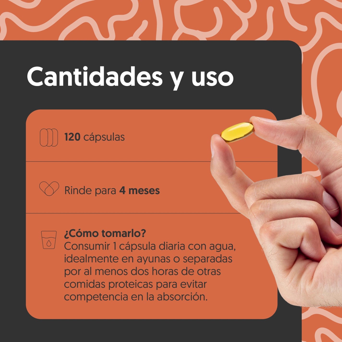 Colágeno Hidrolizado, Biotina& Vitamina C y E 120 Cápsulas