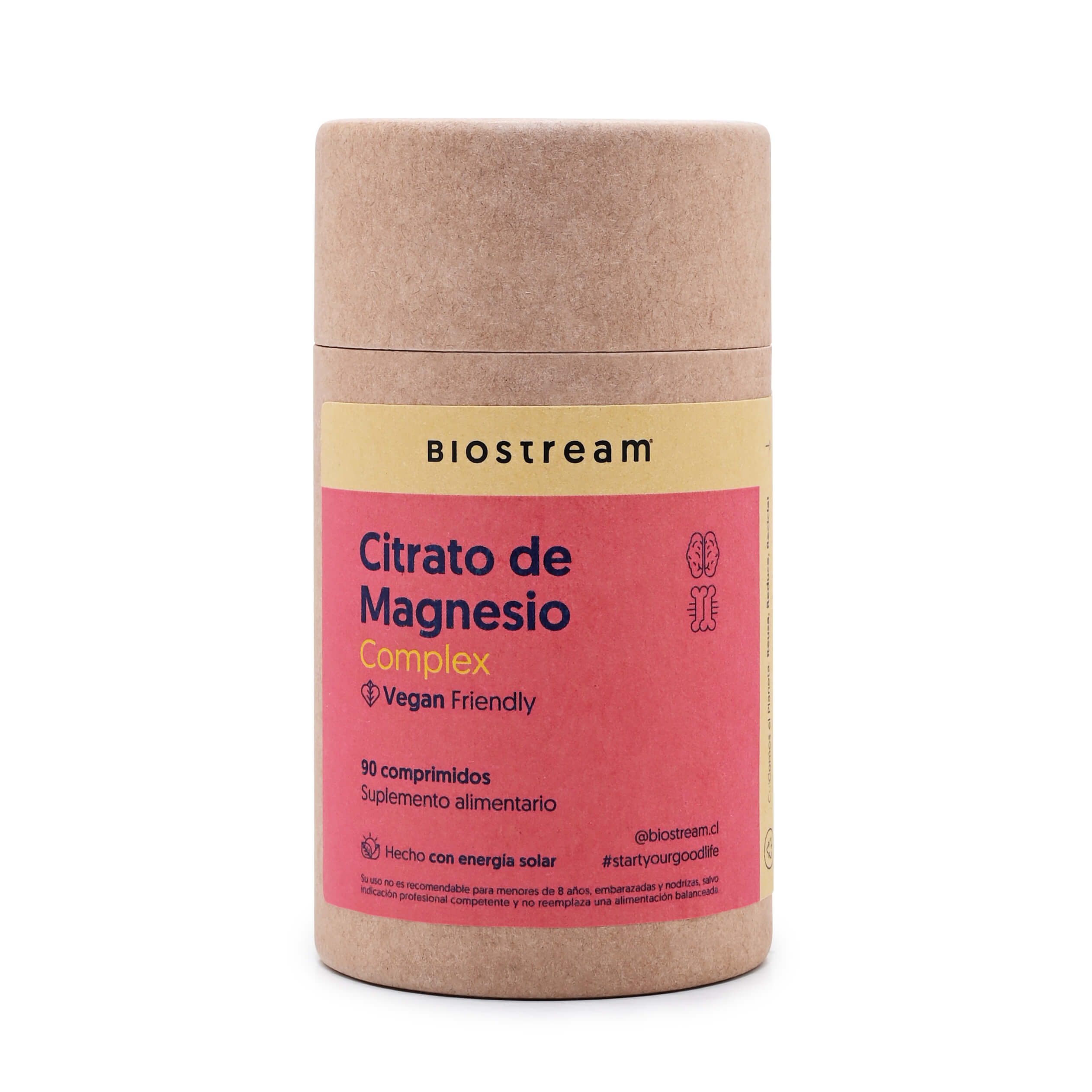Citrato de Magnesio, Vitamina D & Vitamina B6 90 Comprimidos Vegano
