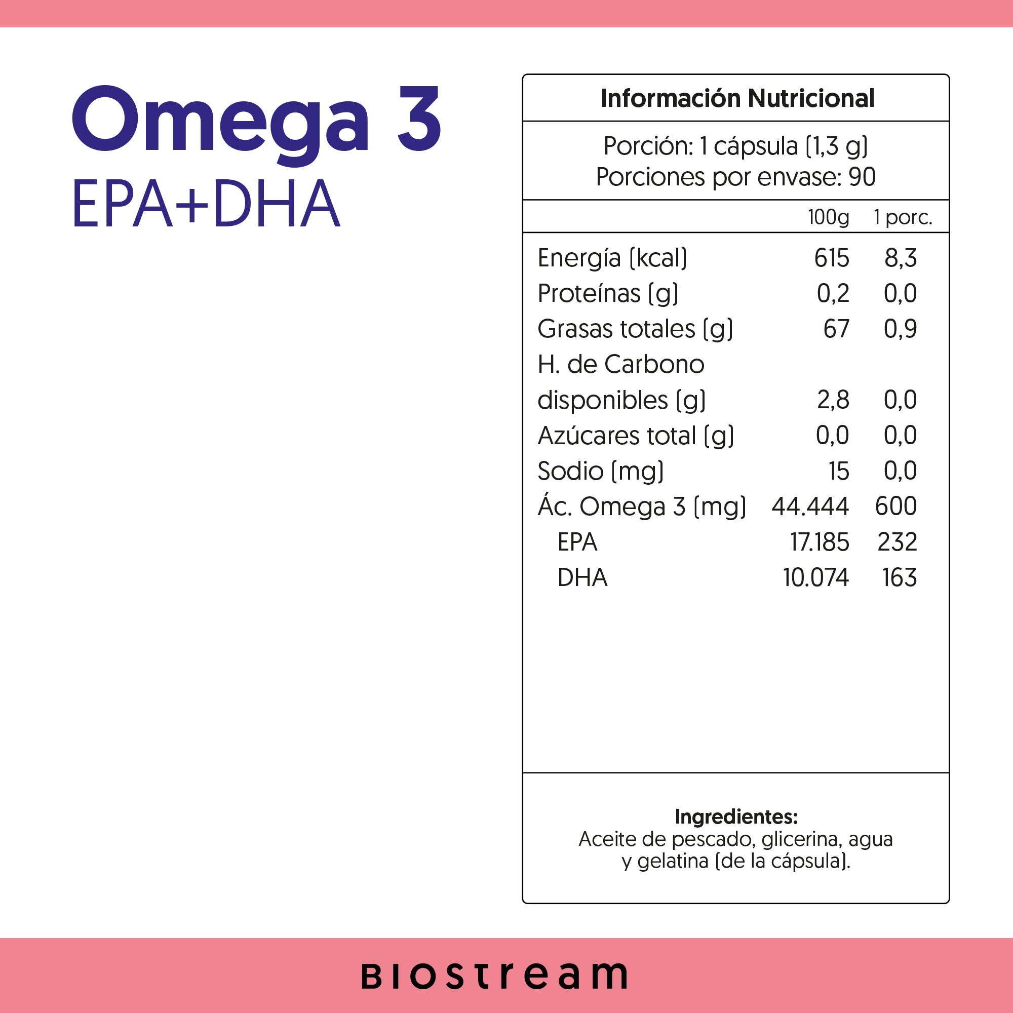 Omega 3 1000mg Epa + Dha 90 Cápsulas Blandas