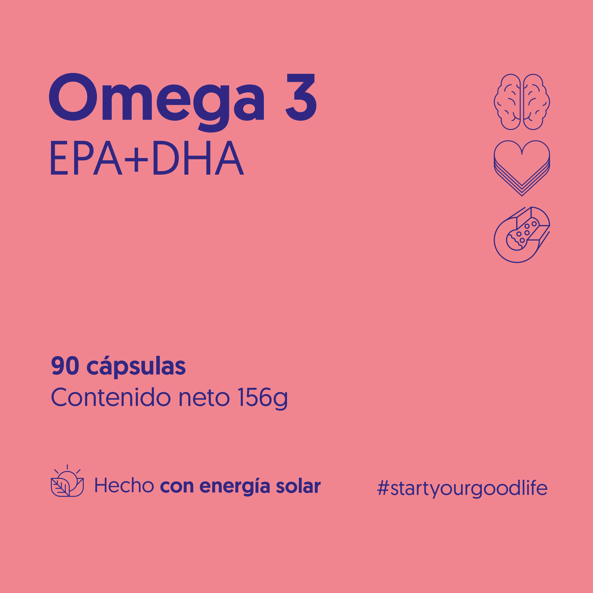 Omega 3 1000mg Epa + Dha 90 Cápsulas Blandas