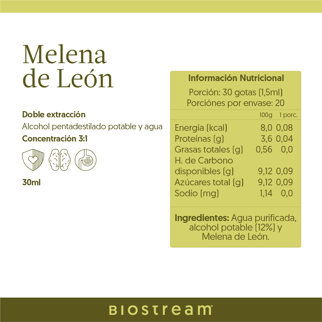 Hongo Melena de León en Gotas - Ultra Concentrado 30ml