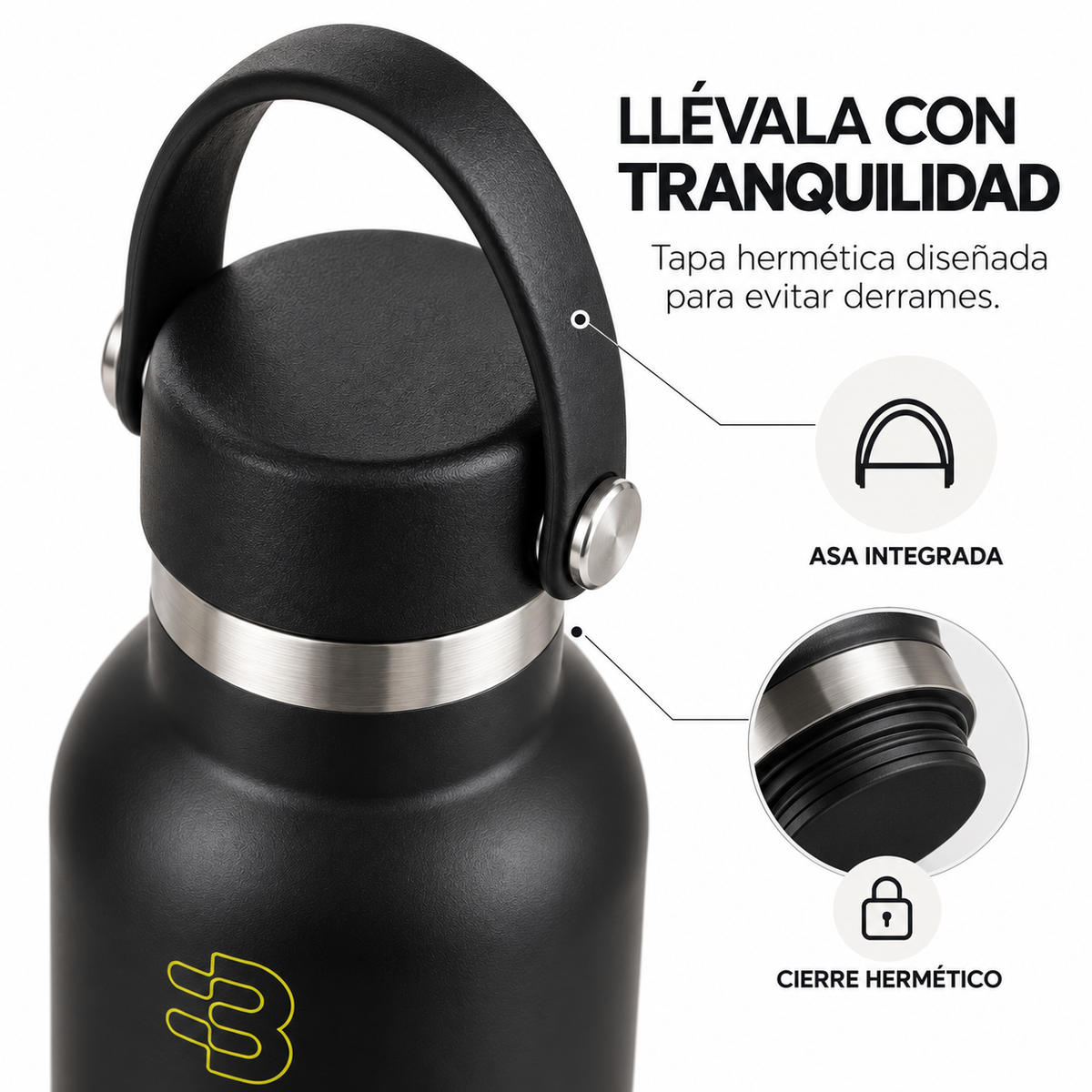 Botella Térmica Biostream 800ml de Acero Inoxidable