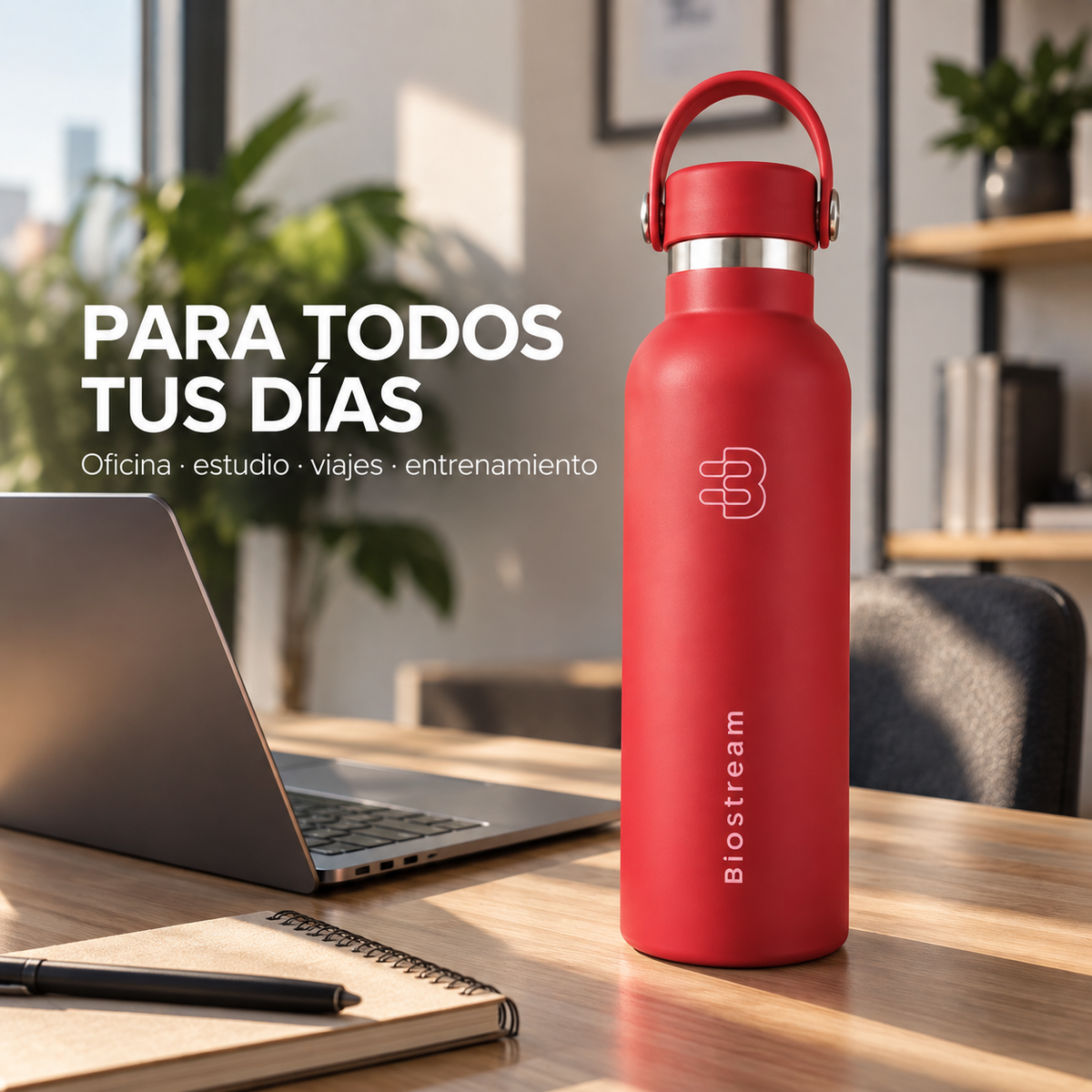 Botella Térmica Biostream 800ml de Acero Inoxidable