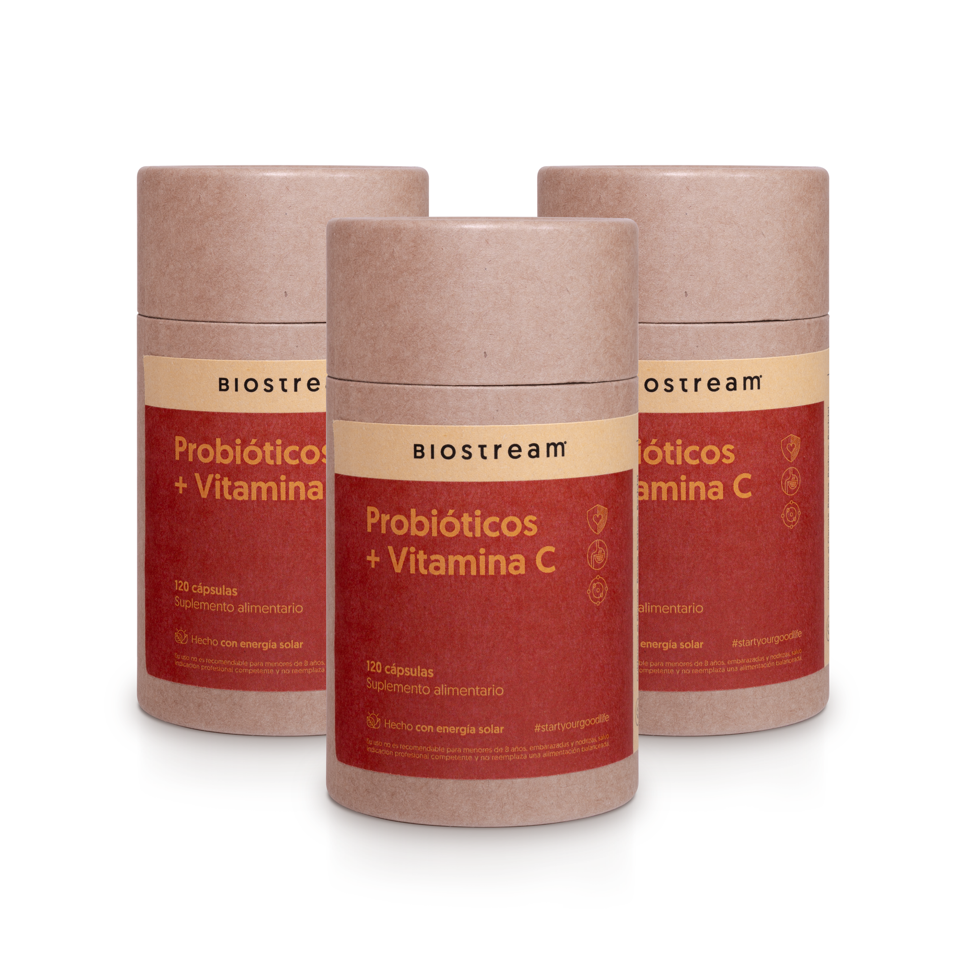 Probióticos + Vitamina C 120 Capsulas