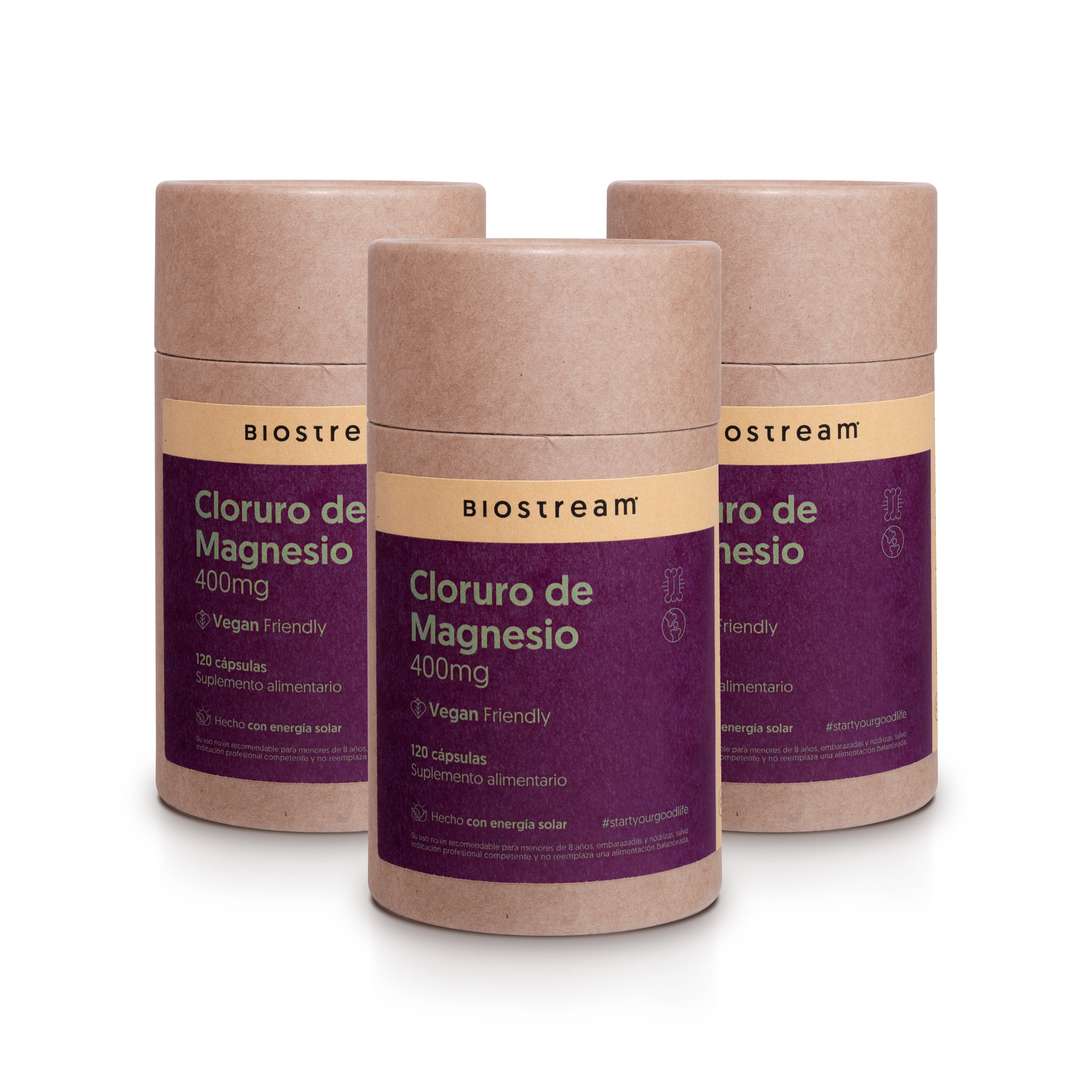 Cloruro de Magnesio 400mg 120 Cápsulas Vegano