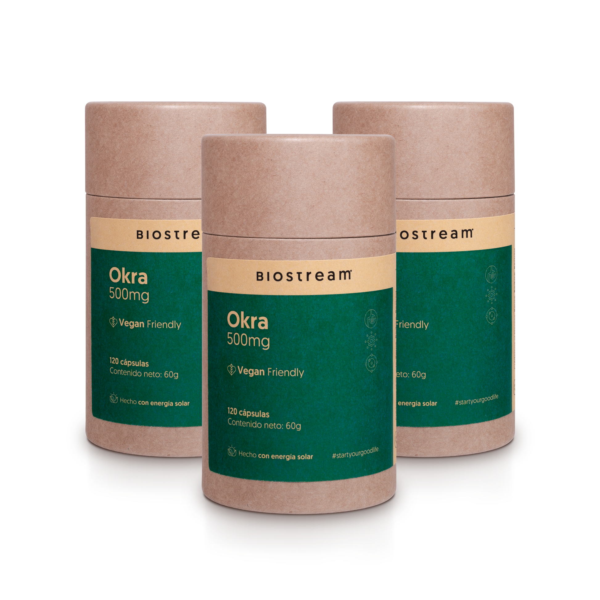 Okra 500mg 120 Cápsulas Vegano