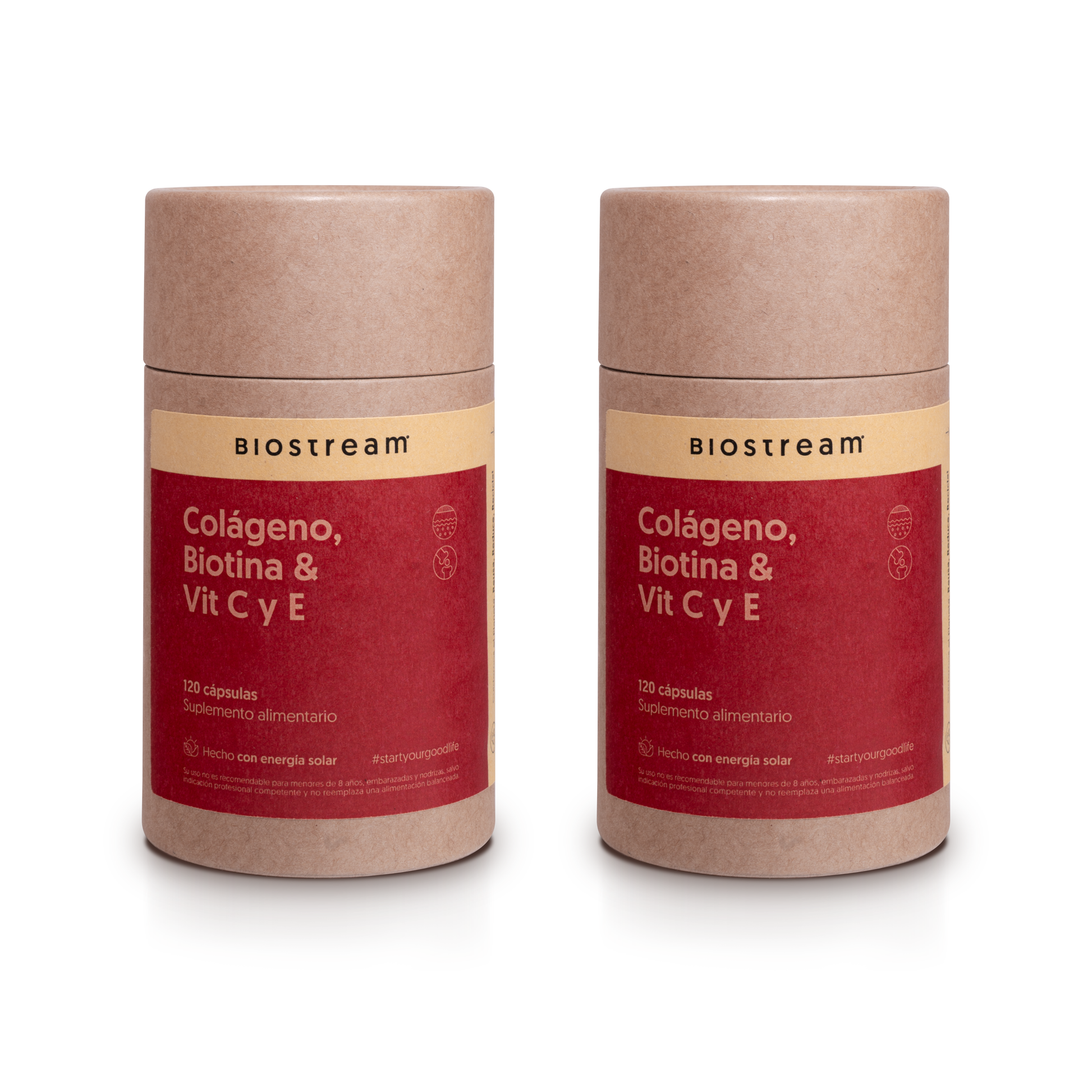 Colágeno Hidrolizado, Biotina& Vitamina C y E 120 Cápsulas