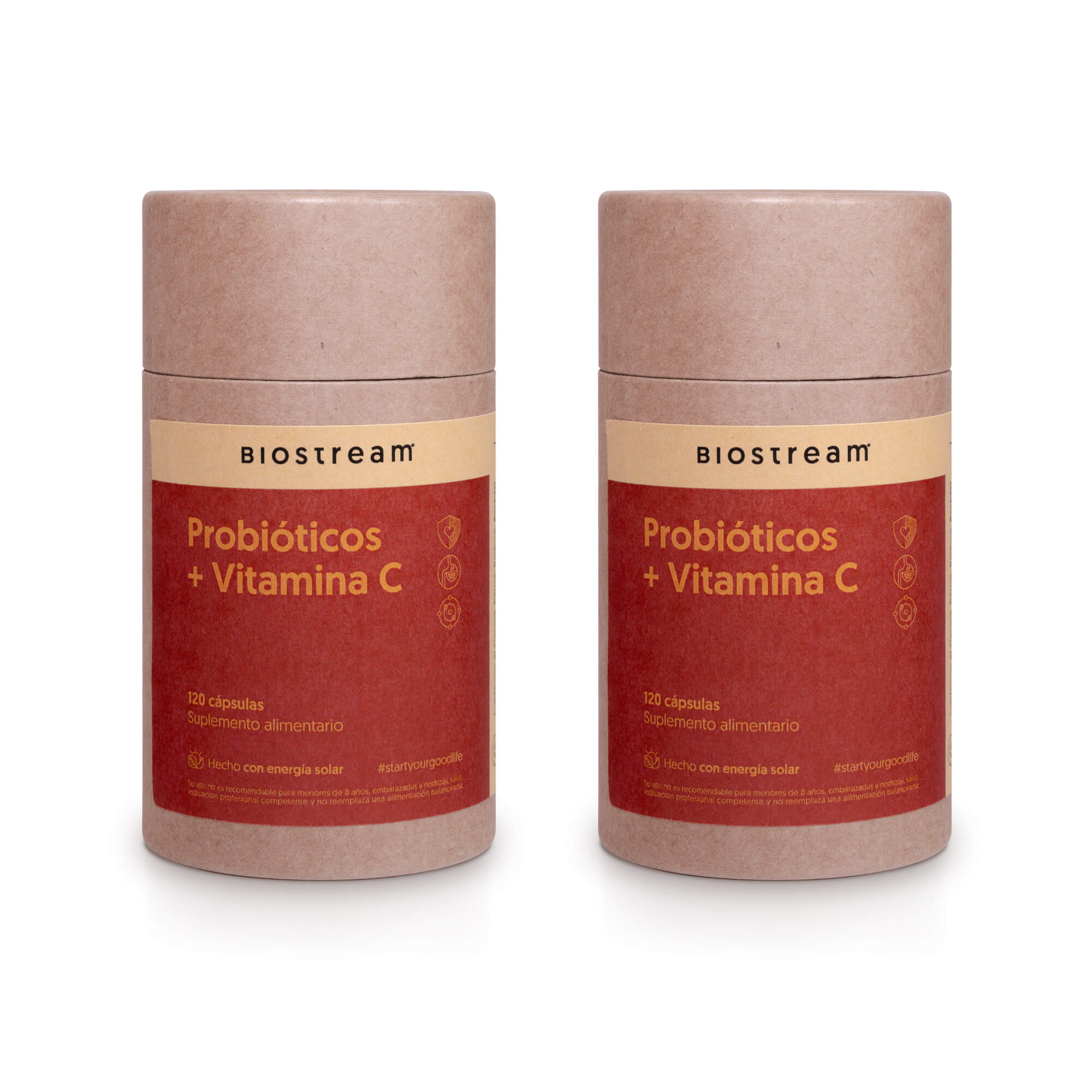 Probióticos + Vitamina C 120 Capsulas