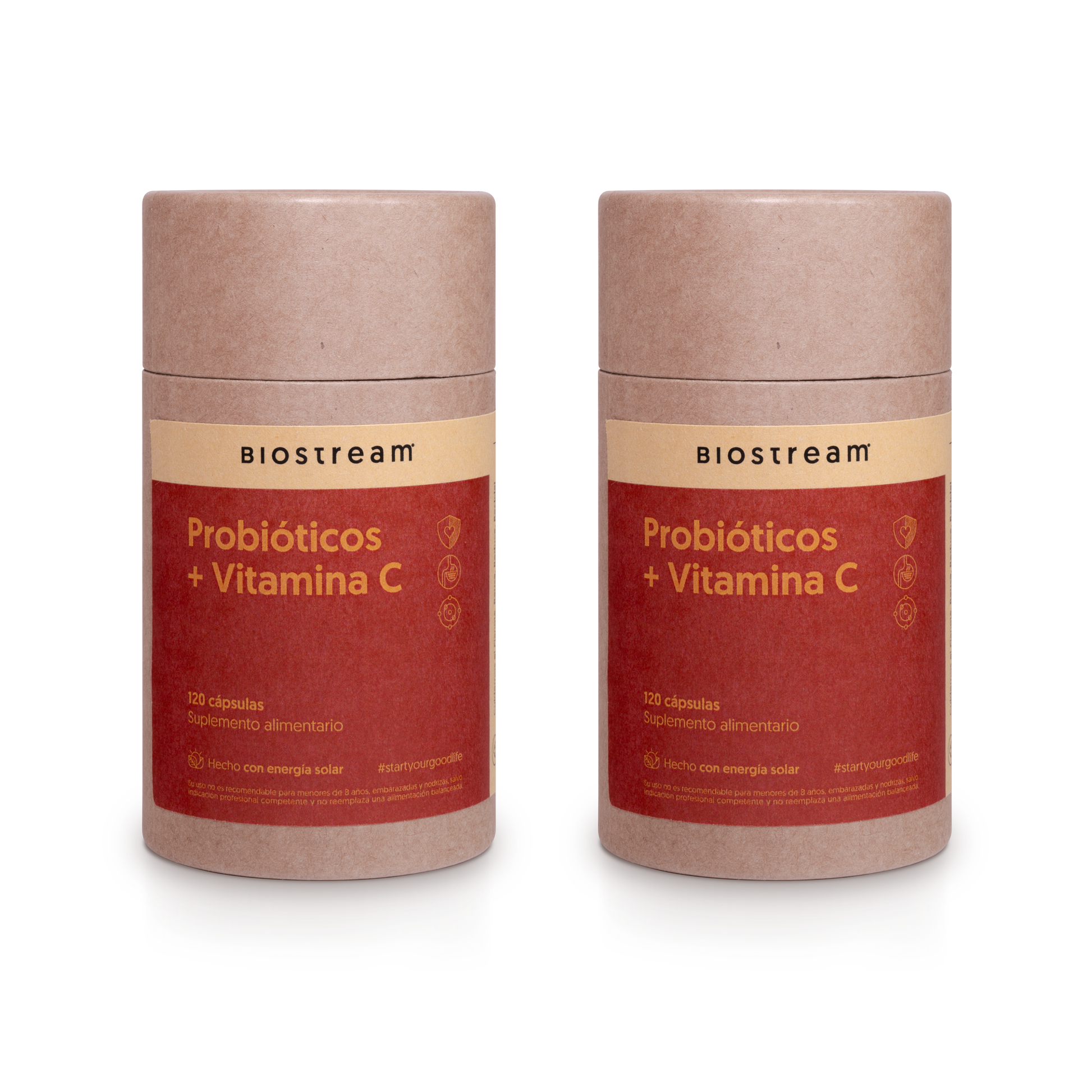 Probióticos + Vitamina C 120 Capsulas