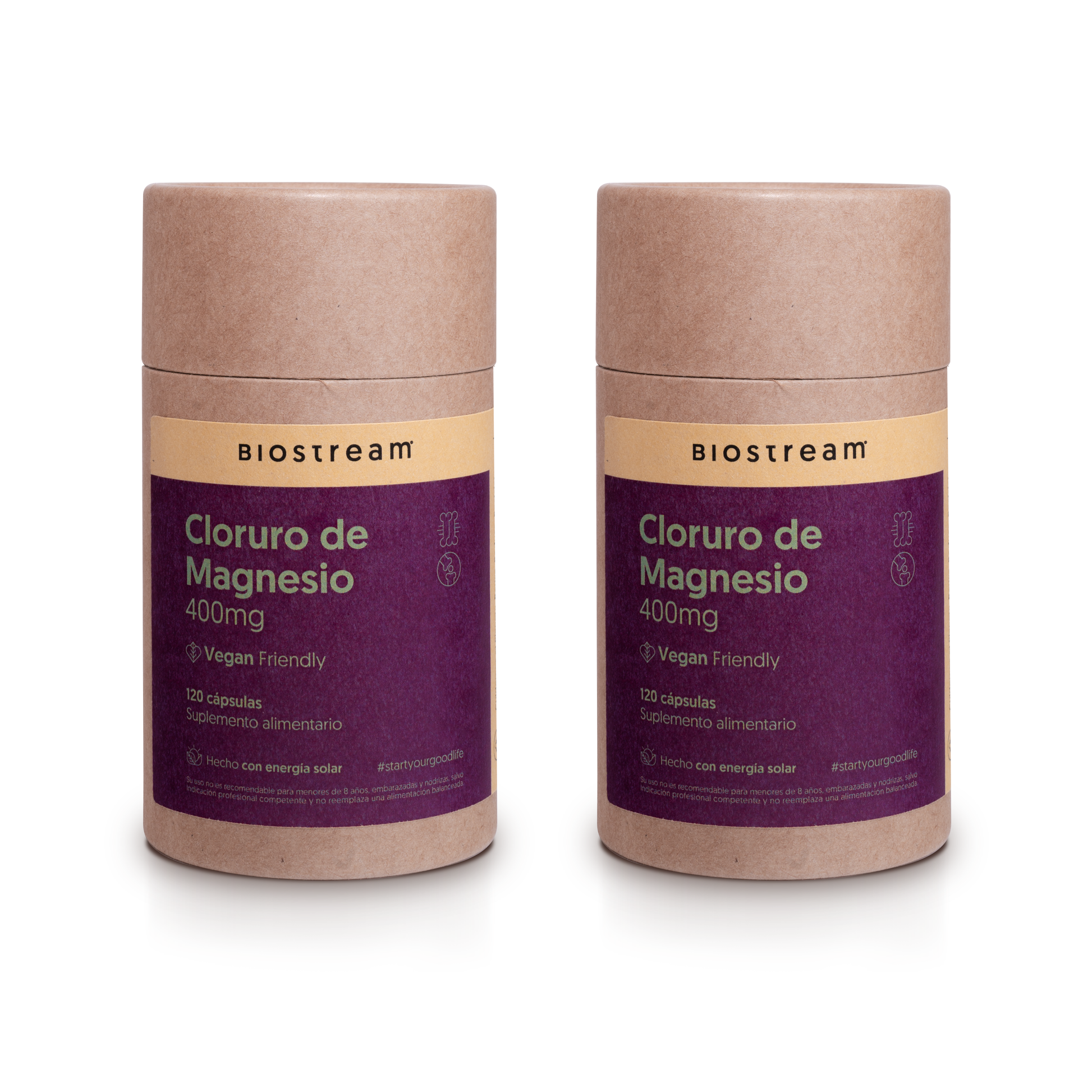 Cloruro de Magnesio 400mg 120 Cápsulas Vegano