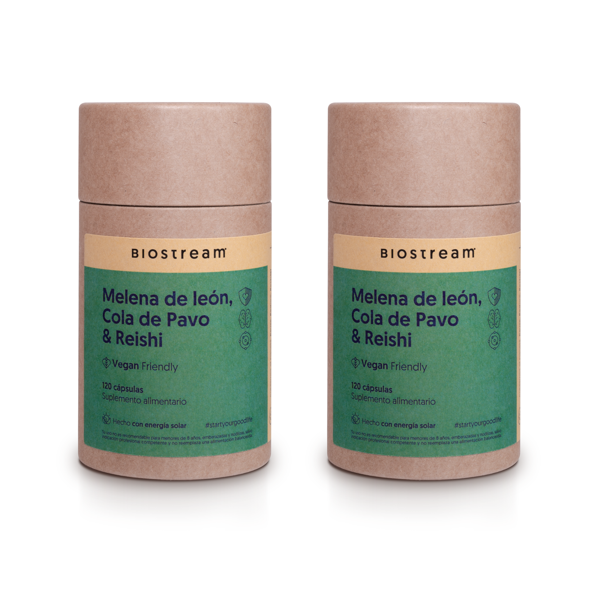 Melena de león, Cola de Pavo & Reishi 120 Cápsulas Vegano