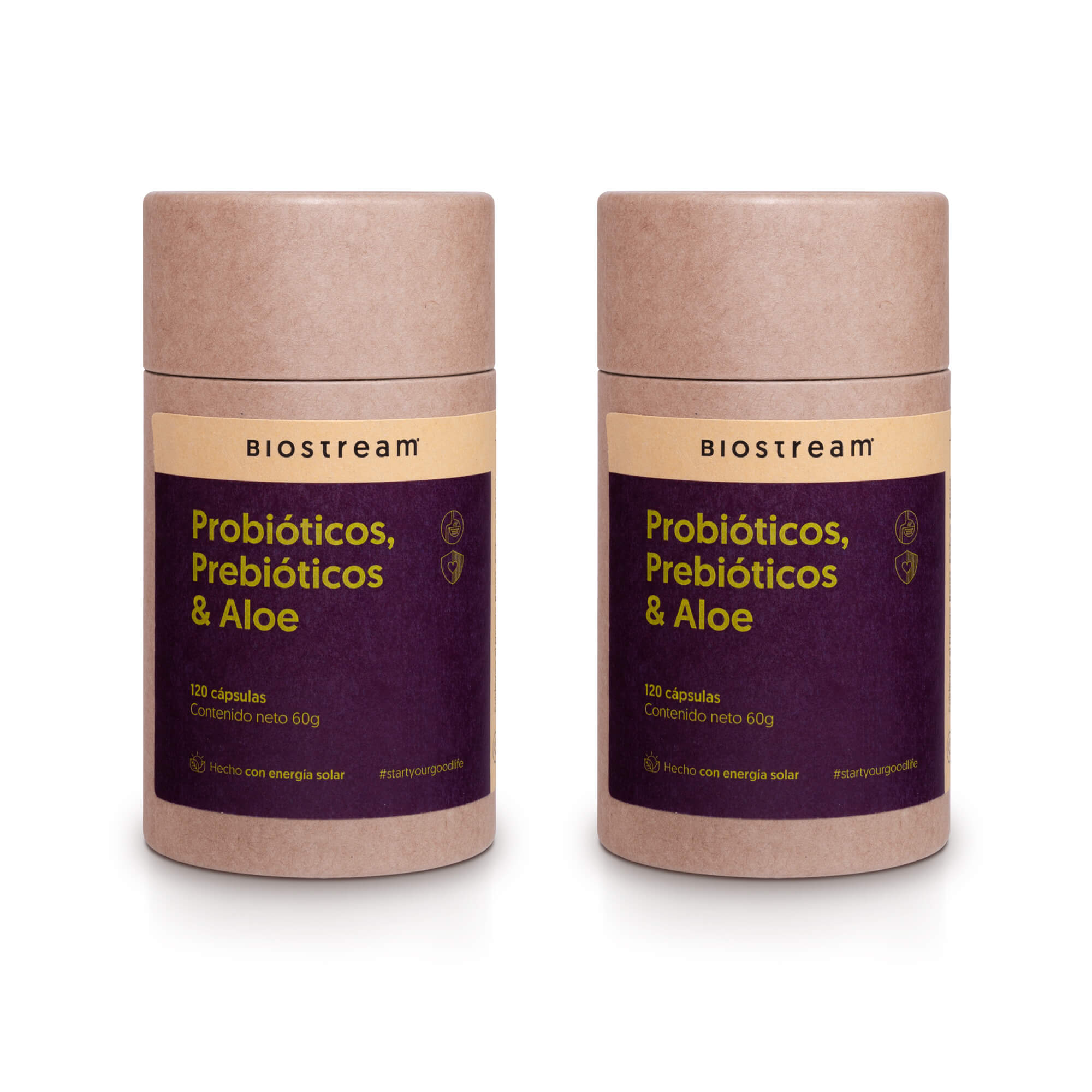 Probióticos, Prebióticos & Aloe 120 Cápsulas