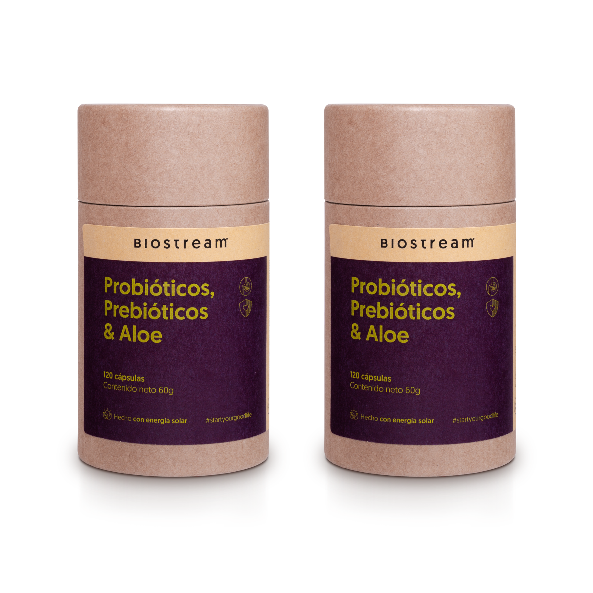 Probióticos, Prebióticos & Aloe 120 Cápsulas