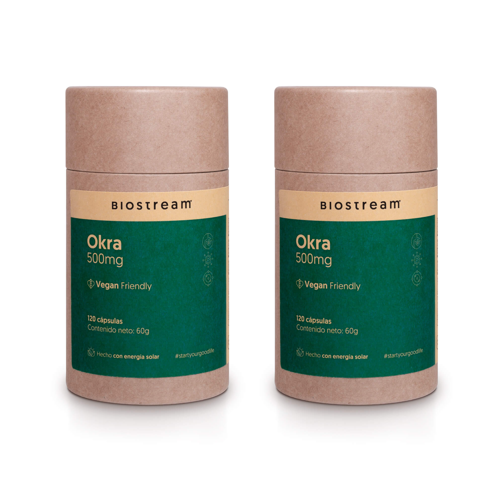 Okra 500mg 120 Cápsulas Vegano