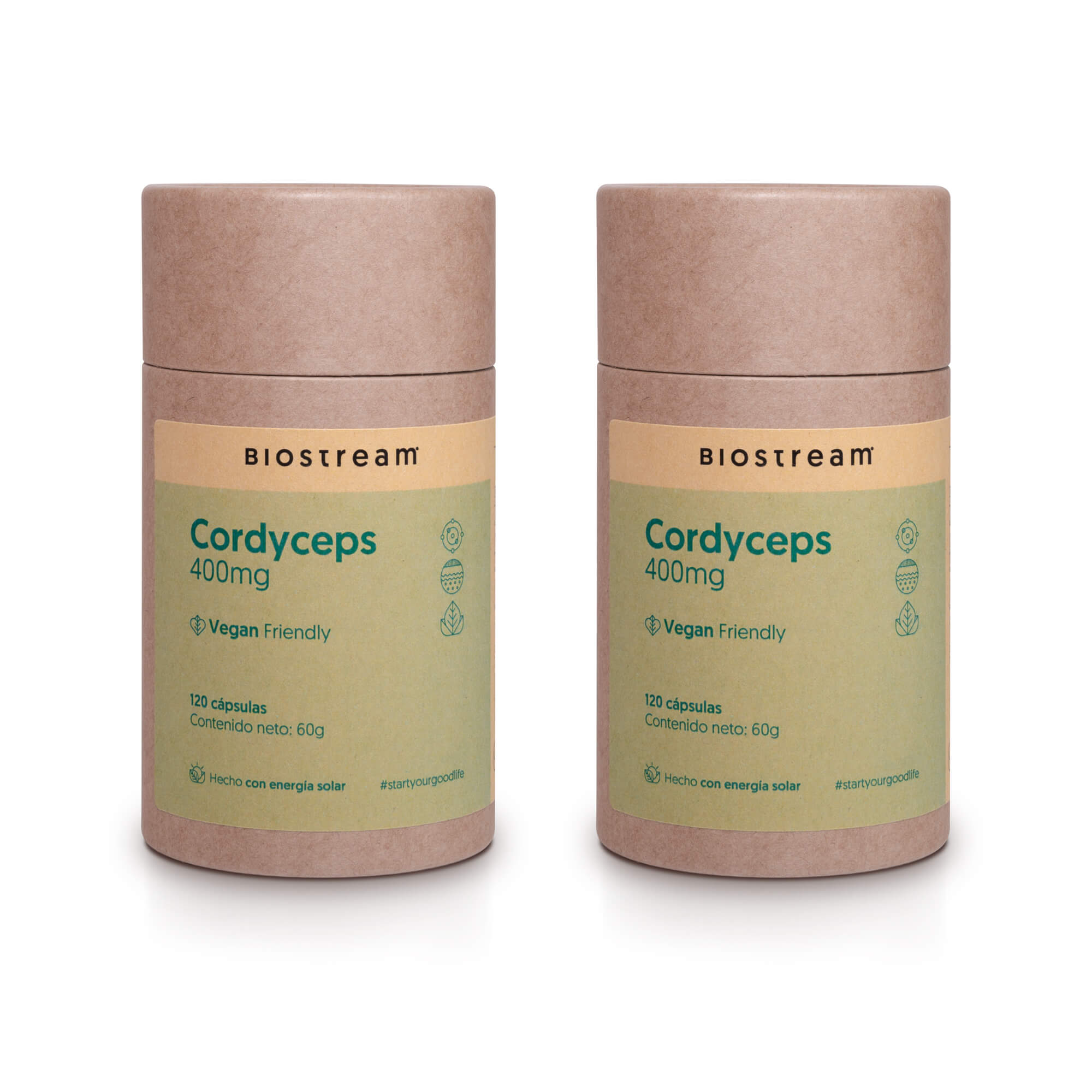 Hongo Cordyceps 400mg 120 Capsulas Vegano