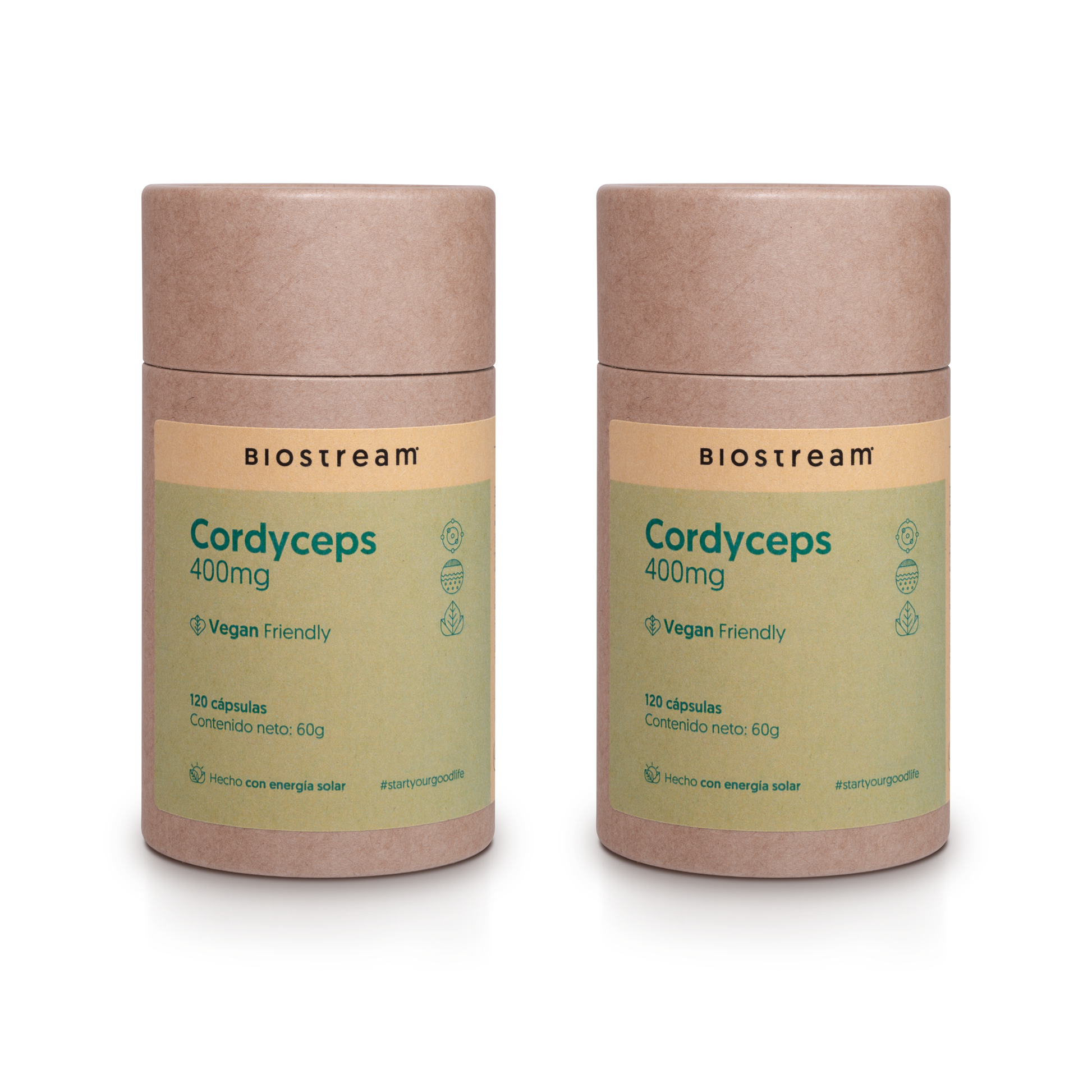 Hongo Cordyceps 400mg 120 Capsulas Vegano