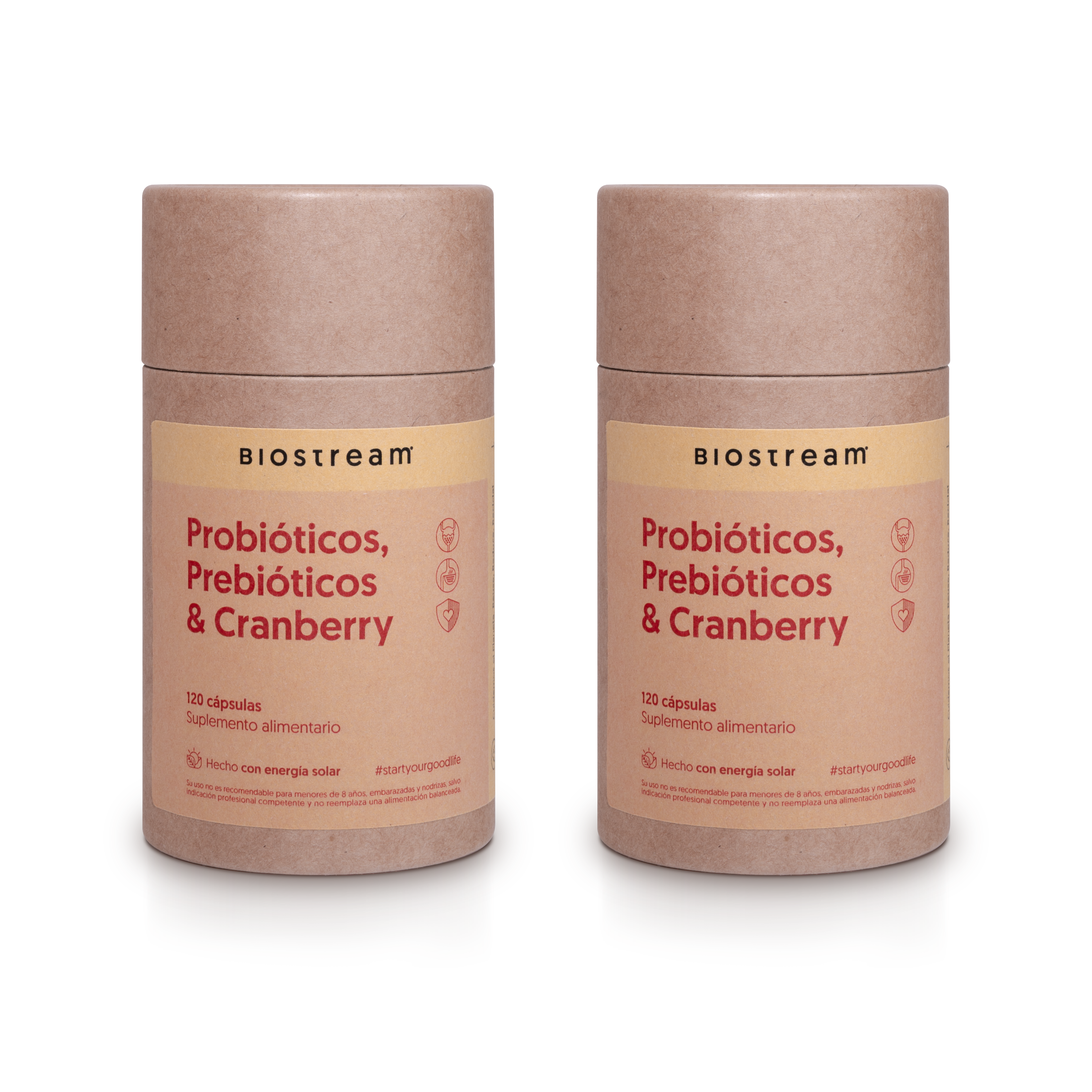 Probióticos, Prebióticos & Cranberry 120 Capsulas