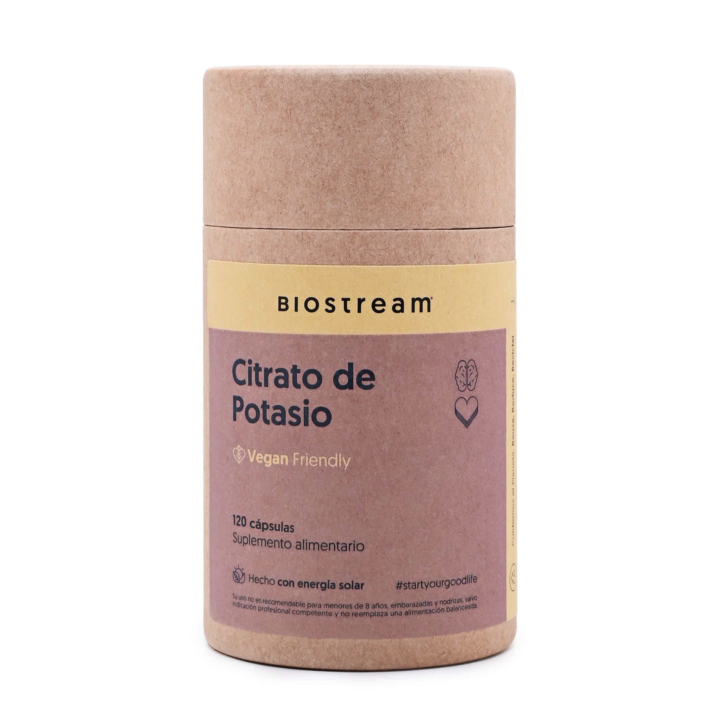 Citrato De Potasio 120 Cápsulas Vegano