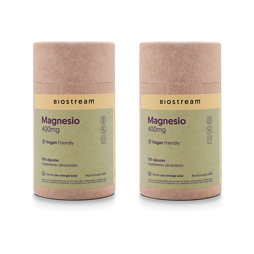Magnesio 400mg 120 Cápsulas Vegano