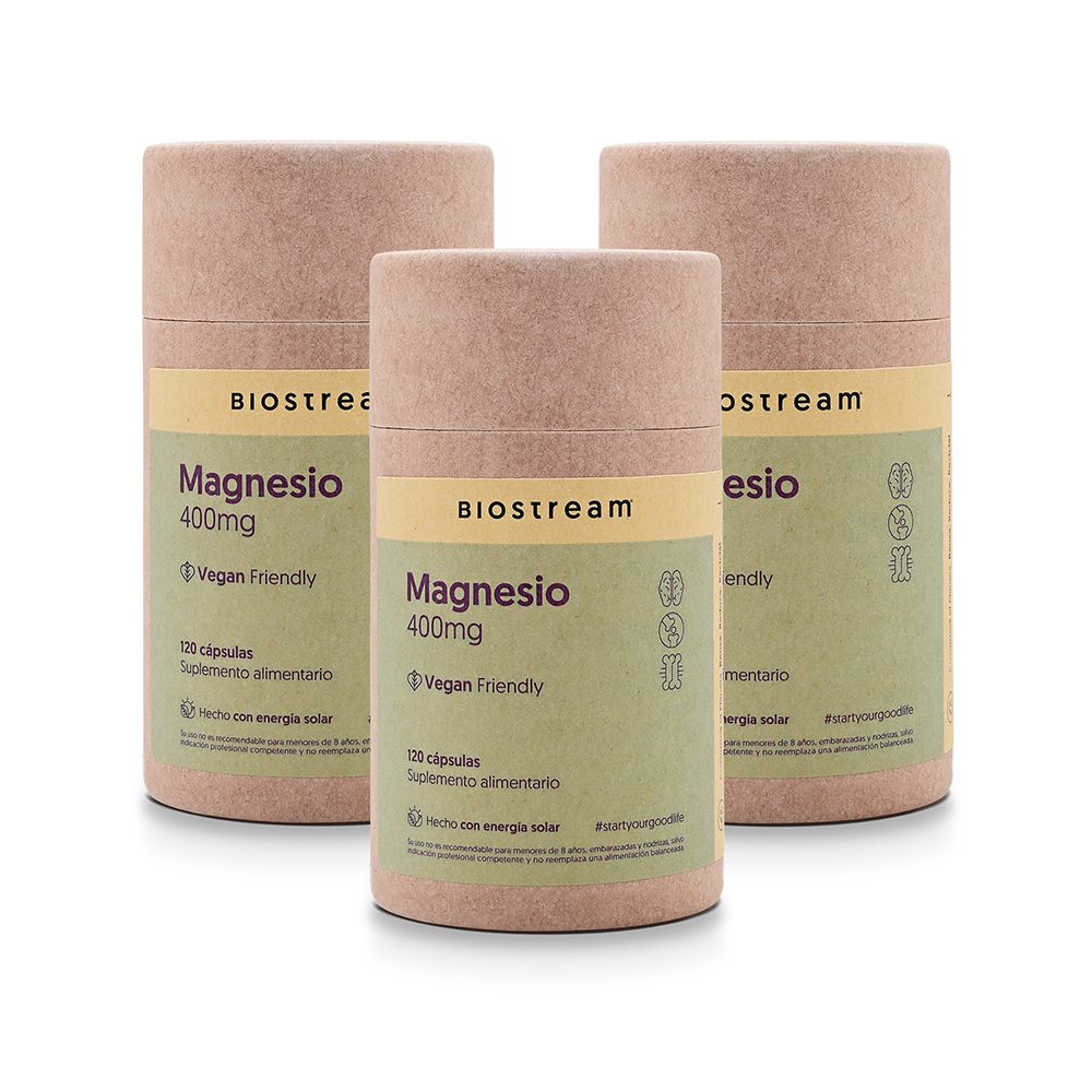Magnesio 400mg 120 Cápsulas Vegano