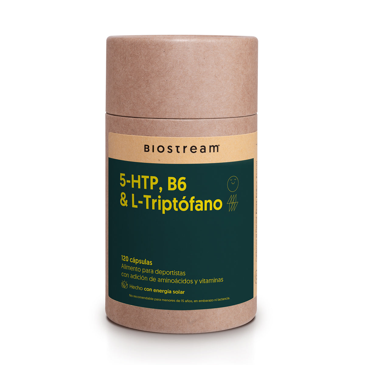 5-Hidroxitriptófano (5-HTP), B6 & L-Triptófano 120 cápsulas