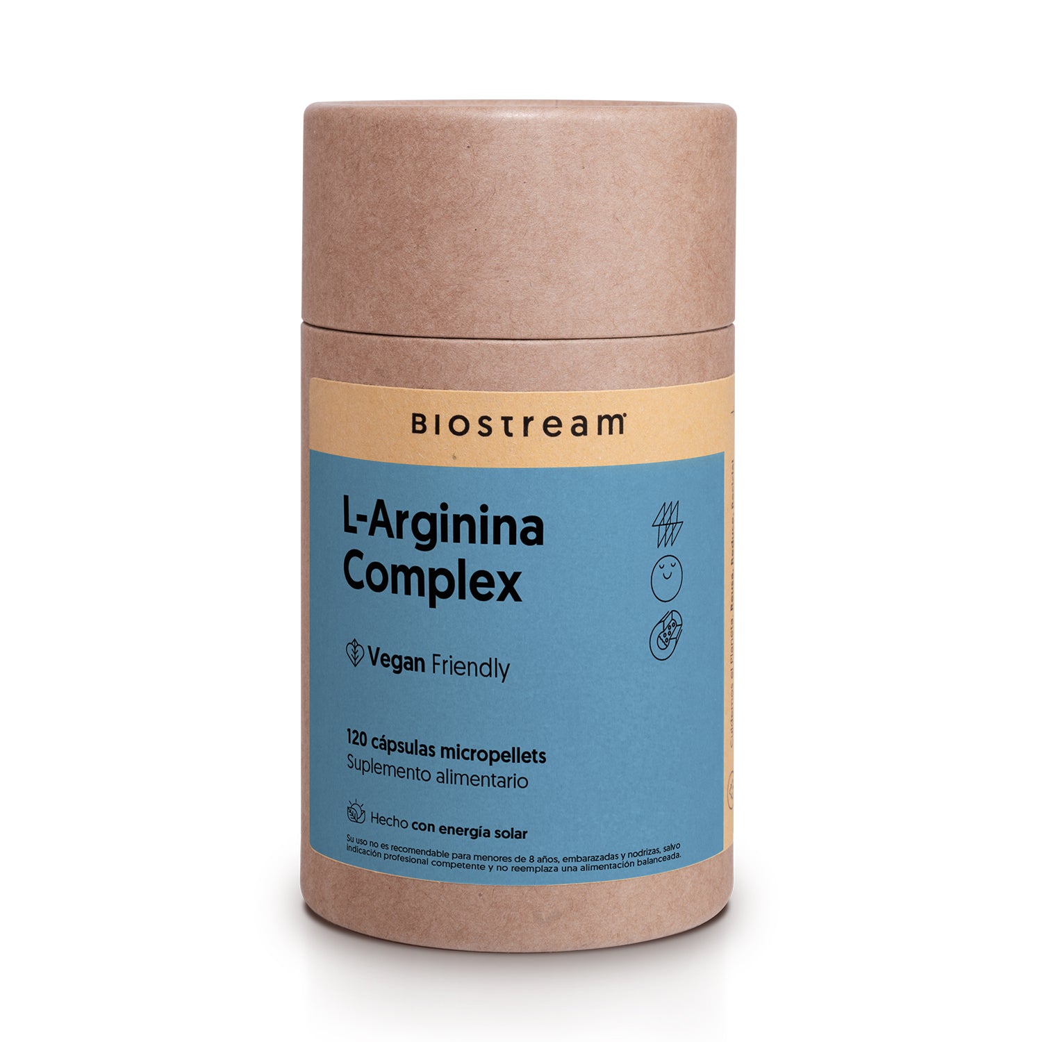 L-Arginina Complex 120 cápsulas micropellets Vegana