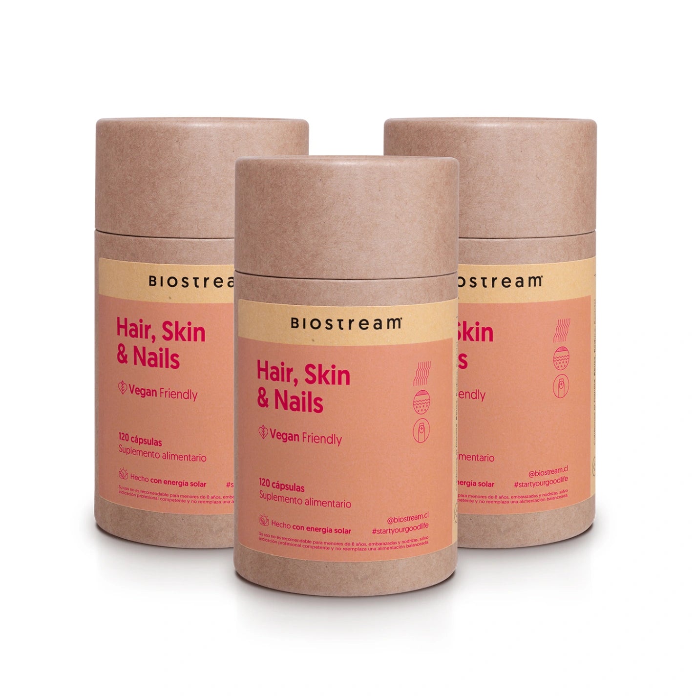 Hair, Skin & Nails 120 Cápsulas Micropellets Vegano